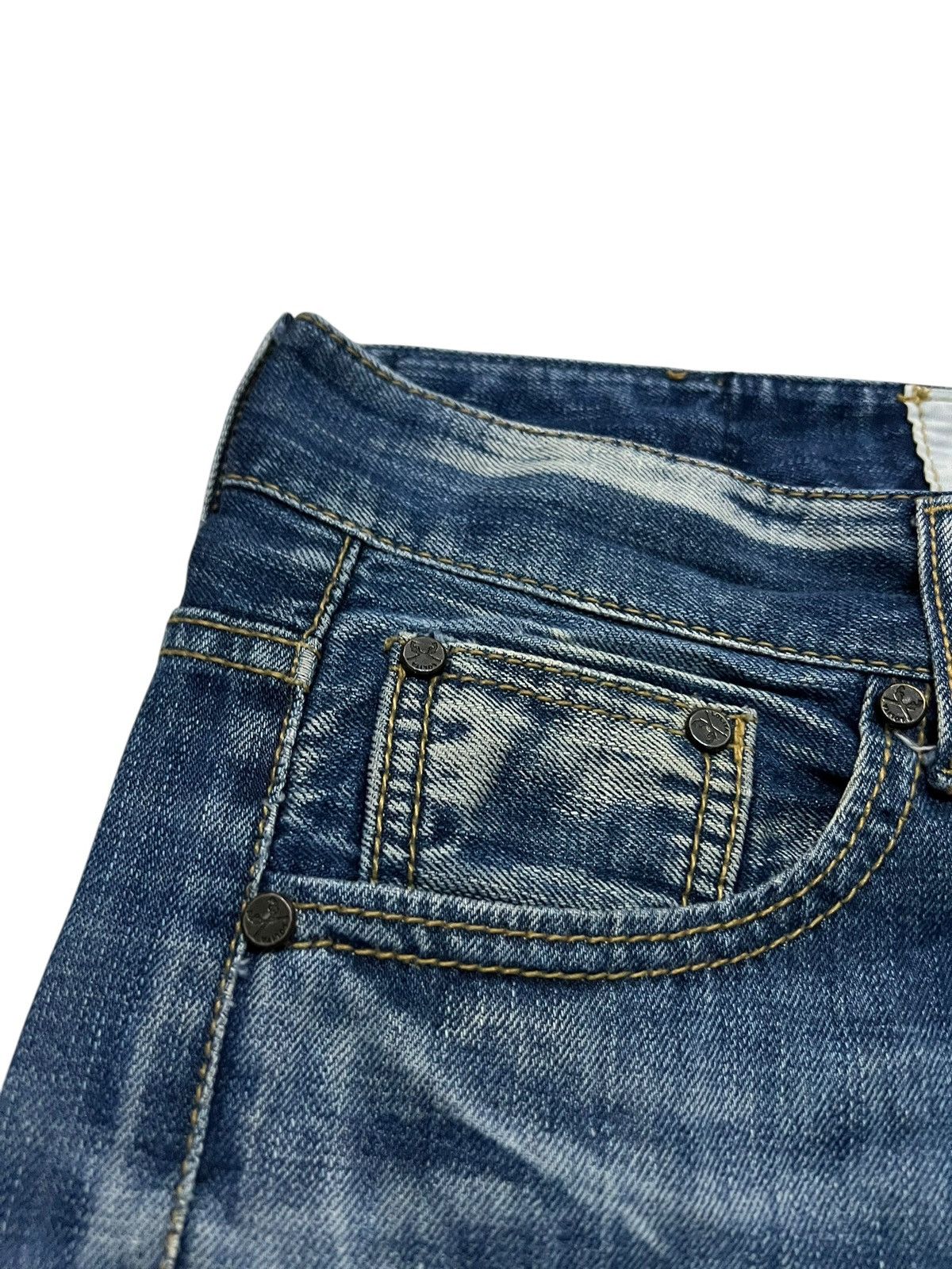 If Six Was Nine × Japanese Brand 🌈90s style Lolita Club By Concert Washed Zipper Jean Size US 32 / EU 48 - 8 Thumbnail