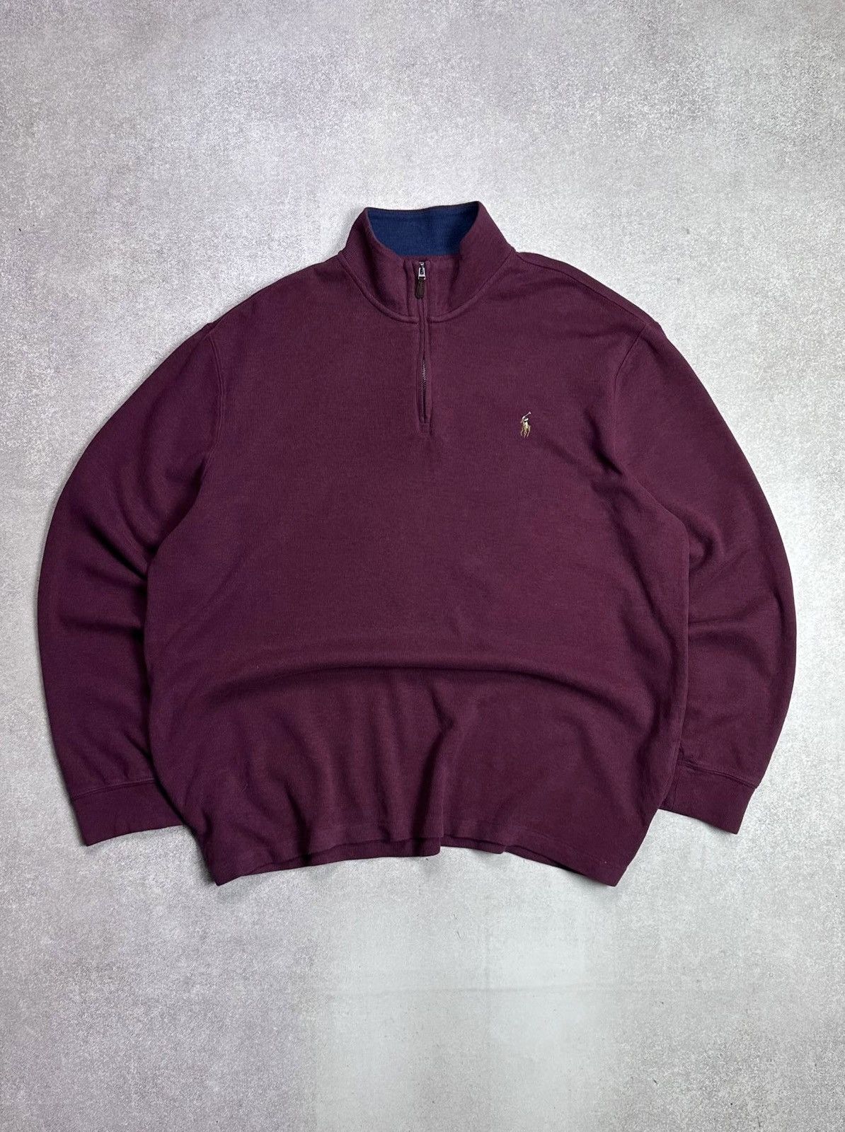 Polo Ralph Lauren Vintage Polo Ralph Lauren Quarter Zip Sweater Rare XL Size US XL / EU 56 / 4 - 1 Thumbnail