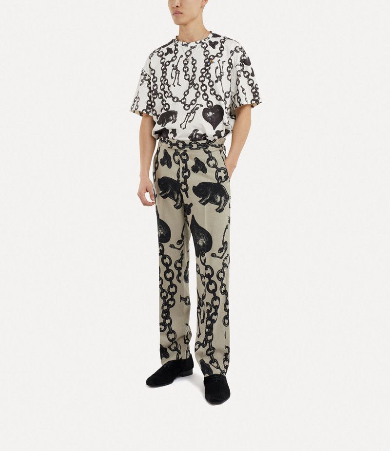 Vivienne Westwood o1srvl11e0326 Oversized T-Shirt in Black/White Size US XL / EU 56 / 4 - 6 Thumbnail