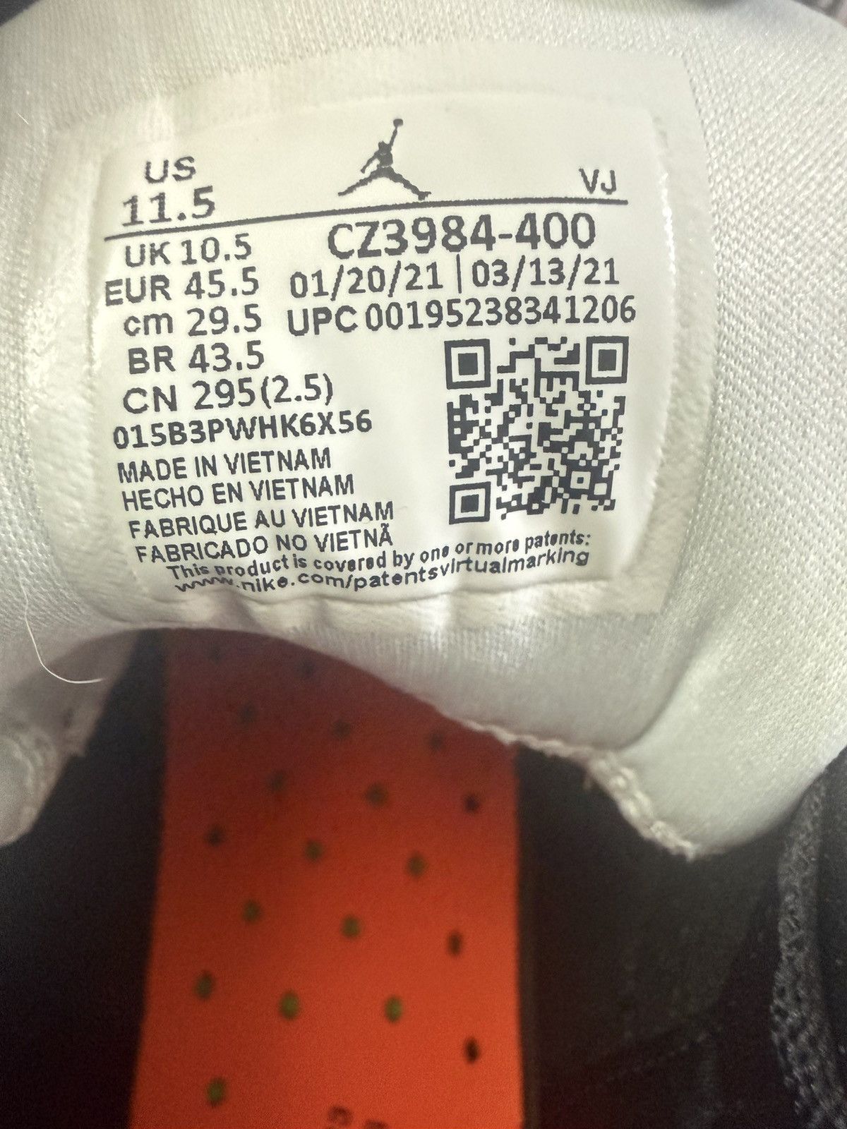 Jordan Brand Jordan Air NFH - Photo Blue / Green Spark Size US 11.5 / EU 44-45 - 7 Thumbnail