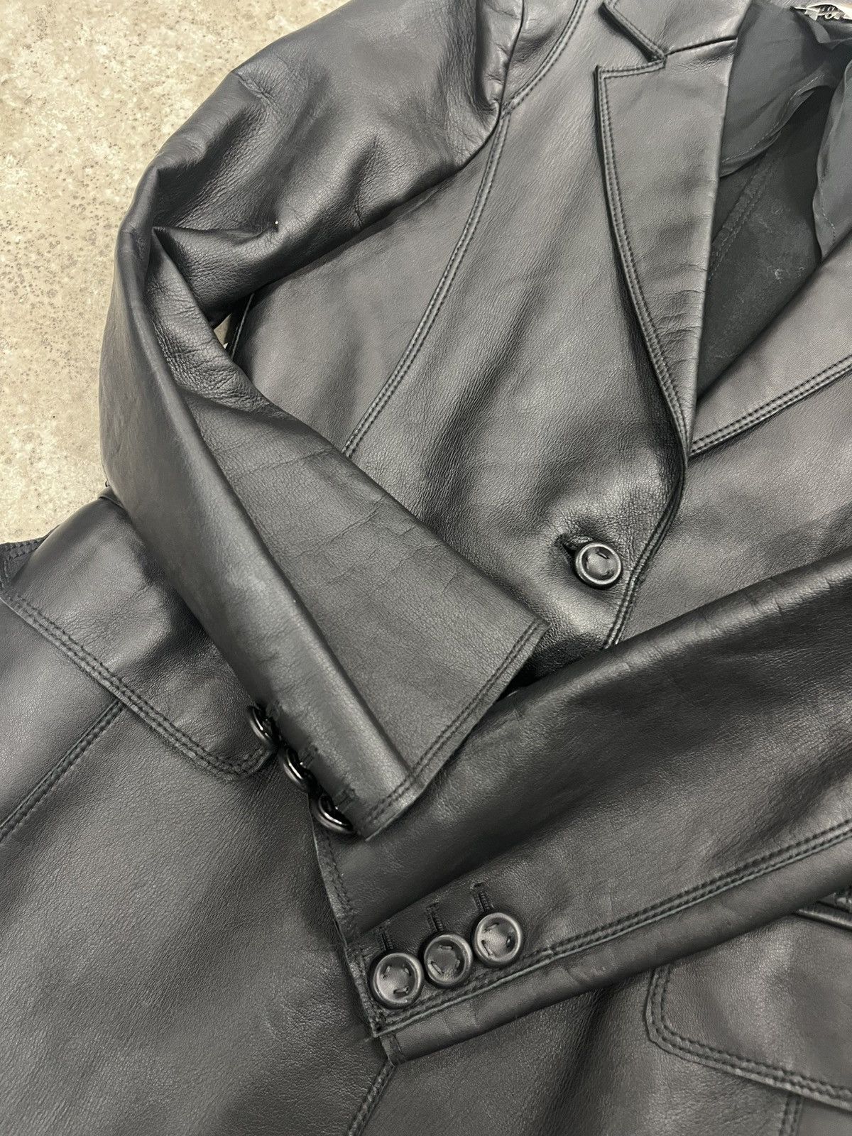 Ruffo Research 1990’s Ruffo Research Leather Blazer Size M / US 6-8 / IT 42-44 - 5 Thumbnail