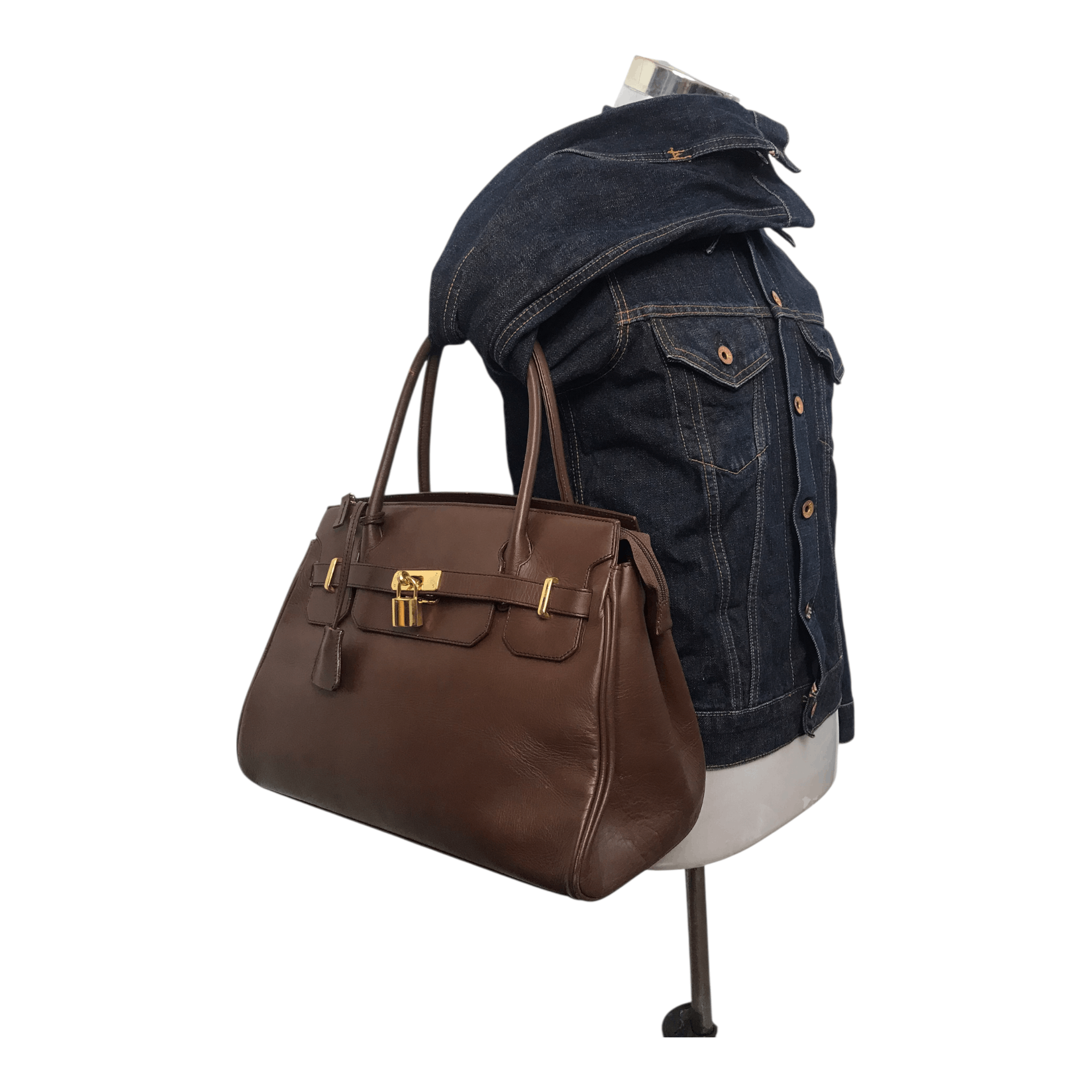 Handmade × If Six Was Nine Birkin Full Leather Brown By Valentino Pia Hand Bag Size ONE SIZE - 1 Thumbnail