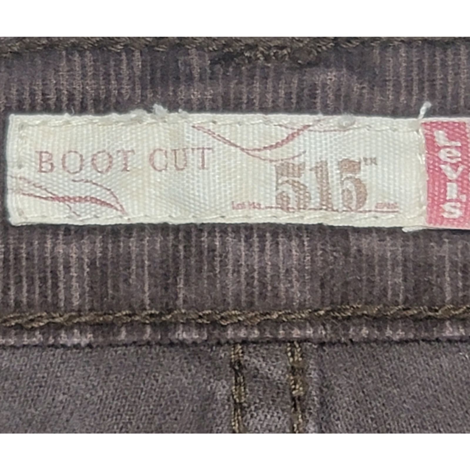 Levi's Levi's 515 Brown Corduroy Bootcut Flat Front Pants 14P Size 36" / US 14 / IT 50 - 3 Thumbnail