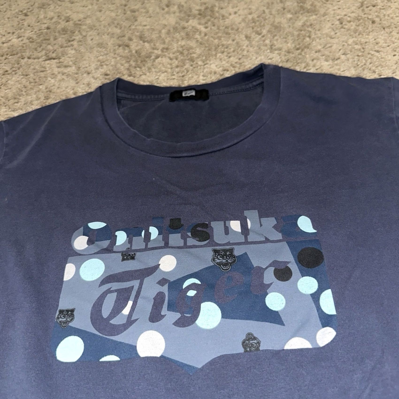 Onitsuka Tiger Onitsuka Tiger Shirt Mens Small Designer Graphic Print Short Sleeve Blue Size US S / EU 44-46 / 1 - 2 Thumbnail