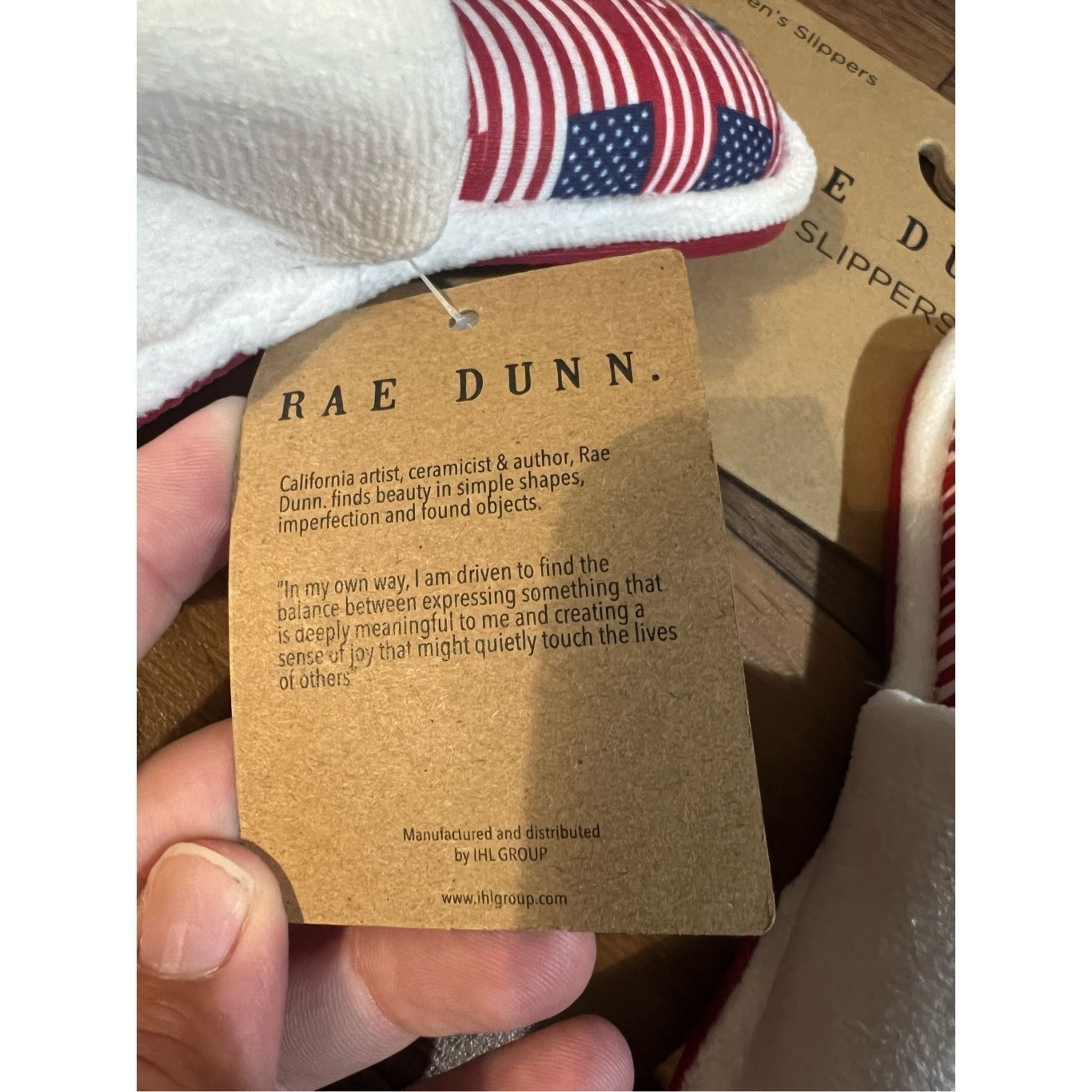 Other Rae Dunn USA Woman’s Slippers Size Small 5-6 NEW MSRP $38 Size US 5 / IT 35 - 6 Thumbnail