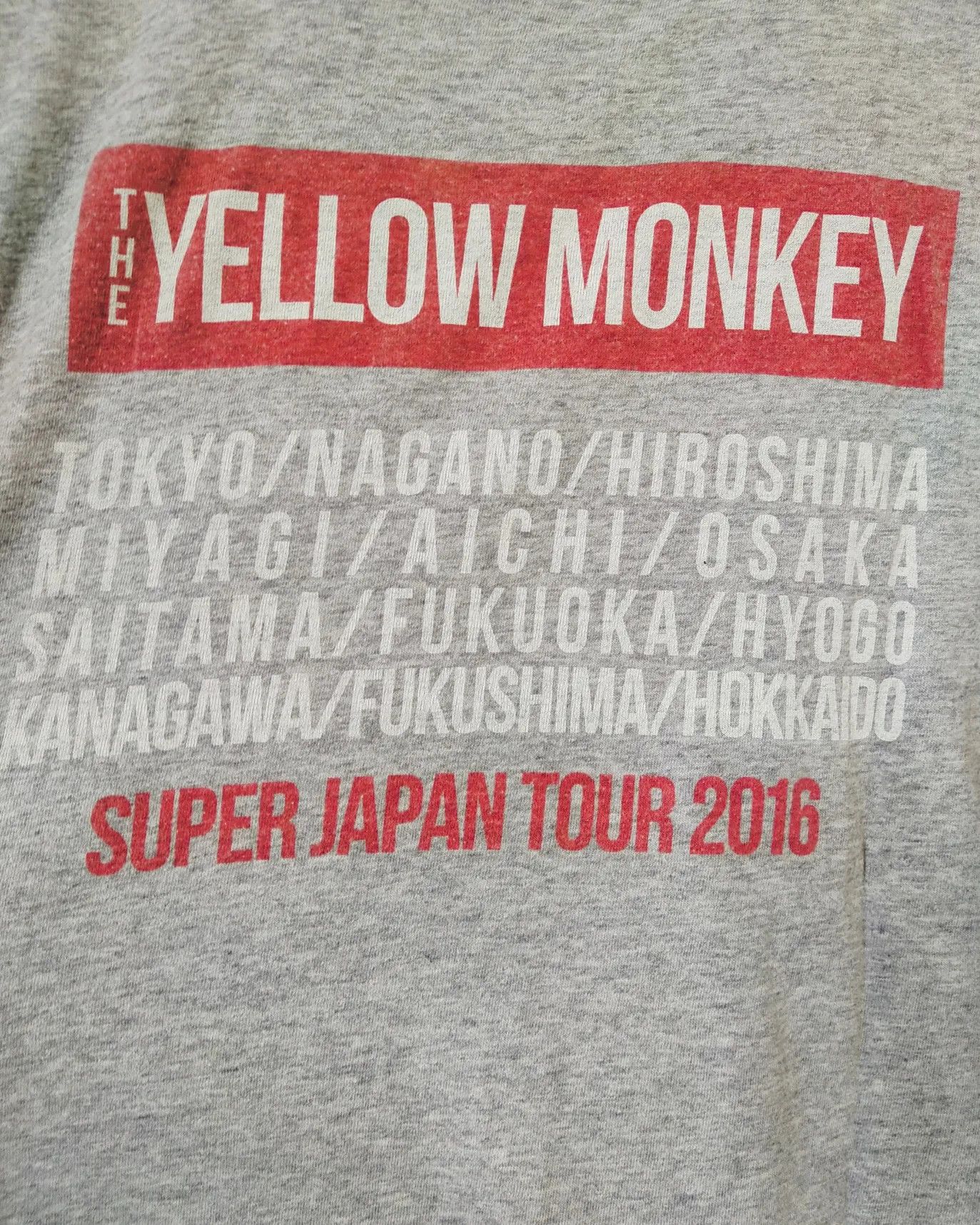 Band Tees The Yellow Monkey Super Japan Tour 2016 Band Tee Size US S / EU 44-46 / 1 - 4 Thumbnail