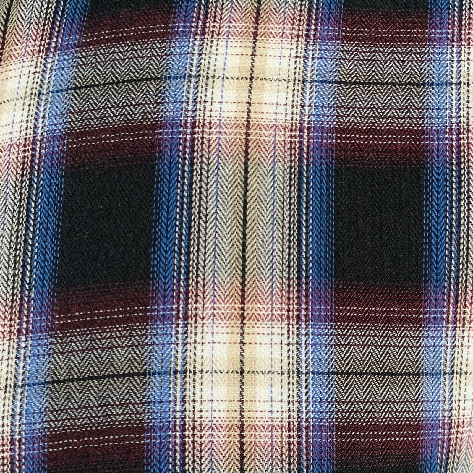 Vince Black Red Plaid Cotton Blend Spread Collar Long Sleeve Shirt Size US S / EU 44-46 / 1 - 2 Thumbnail