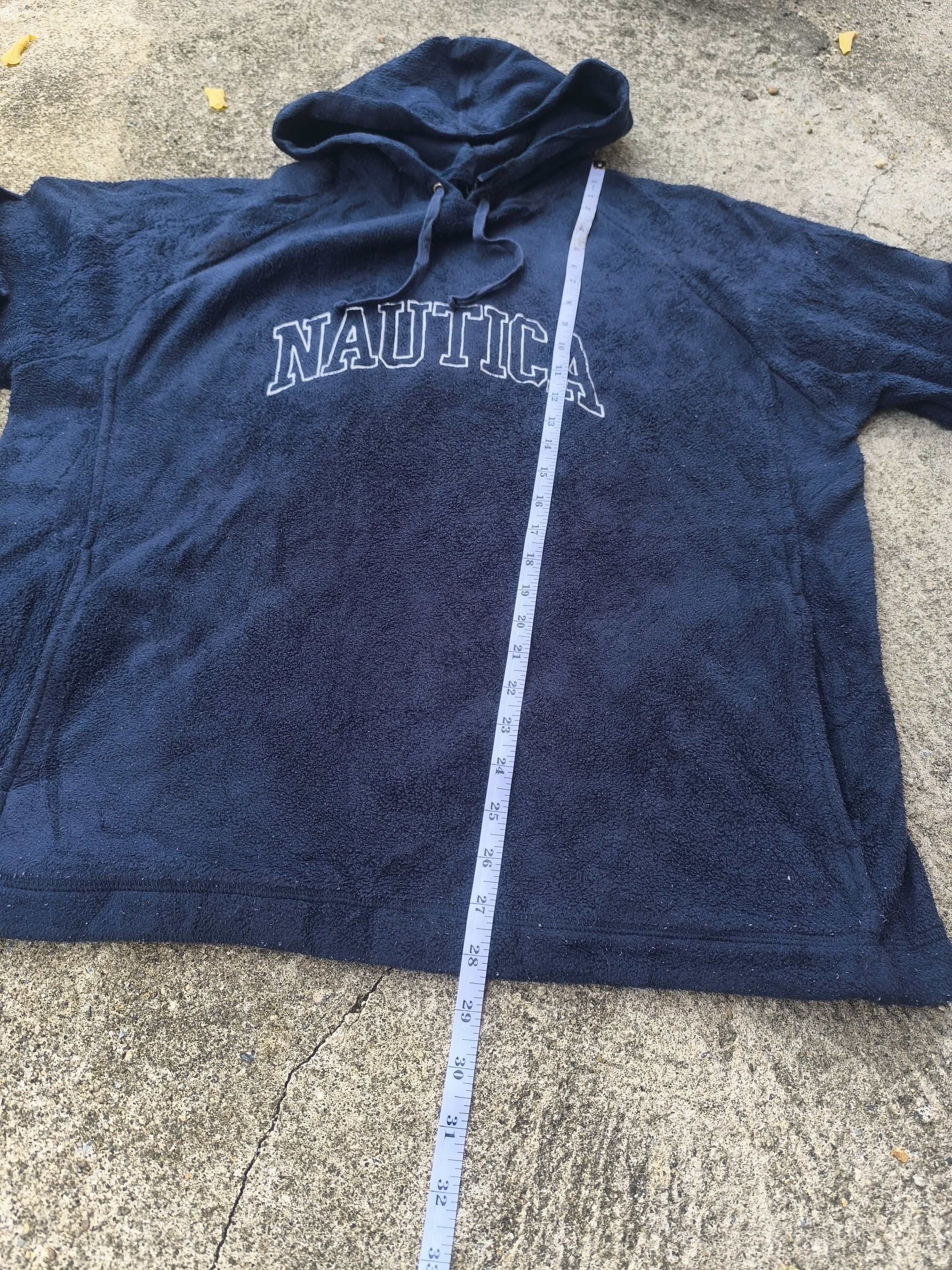 Nautica × Vintage Vintage Nautica hoodie fleece spell out Size US L / EU 52-54 / 3 - 6 Thumbnail