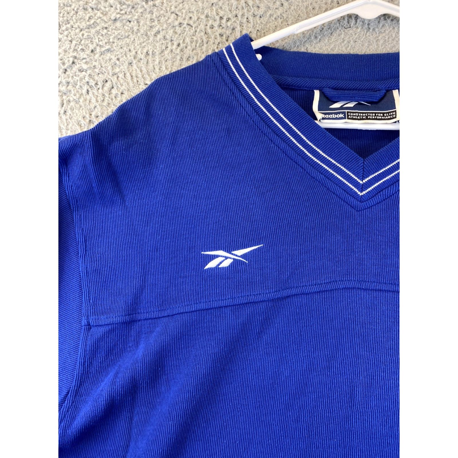 Reebok Reebok Men XL Pullover Sweater V-Neck Blue Golf / 89-12 Size US XL / EU 56 / 4 - 5 Thumbnail