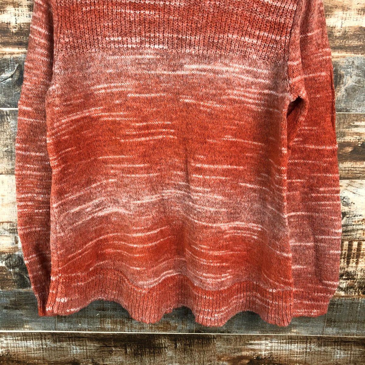 Japanese Brand DL Jeume Maman Orange Knitwear #C437 Size US M / EU 48-50 / 2 - 6 Thumbnail