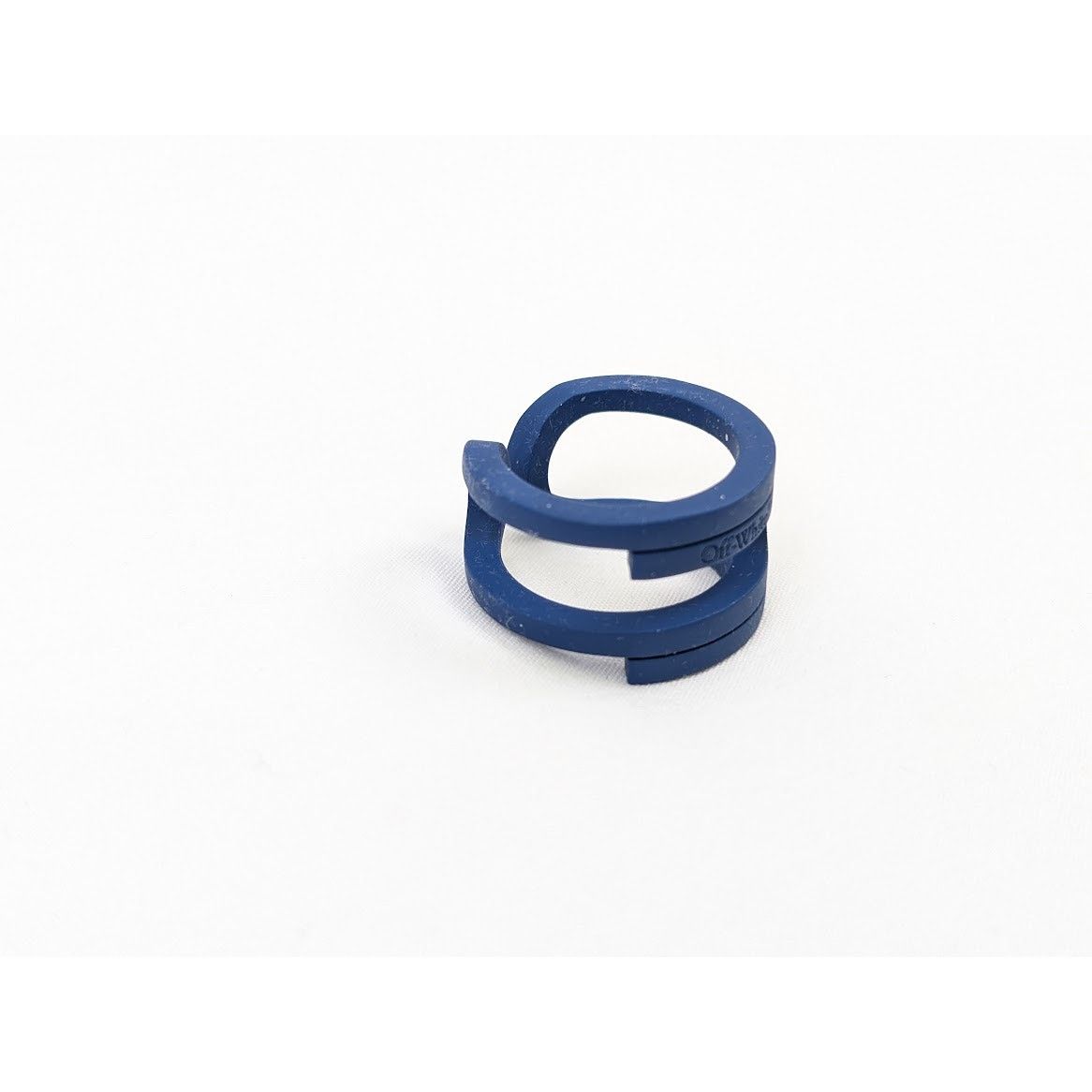 Off-White o1rshd1 Q:2 / Size: 60 / Varnished Paperclip Ring in Blue Size ONE SIZE - 3 Thumbnail