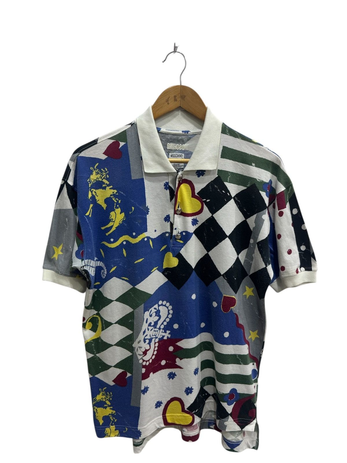 Designer × Moschino Vintage Moschino Jeans Pop Art All Over Print Size US M / EU 48-50 / 2 - 1 Thumbnail