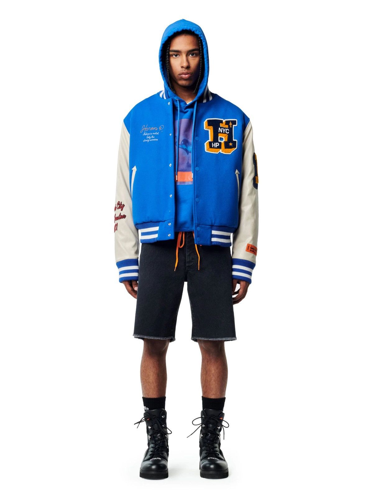 Heron Preston Heron Preston Varsity Jacket Size US XS / EU 42 / 0 - 9 Thumbnail
