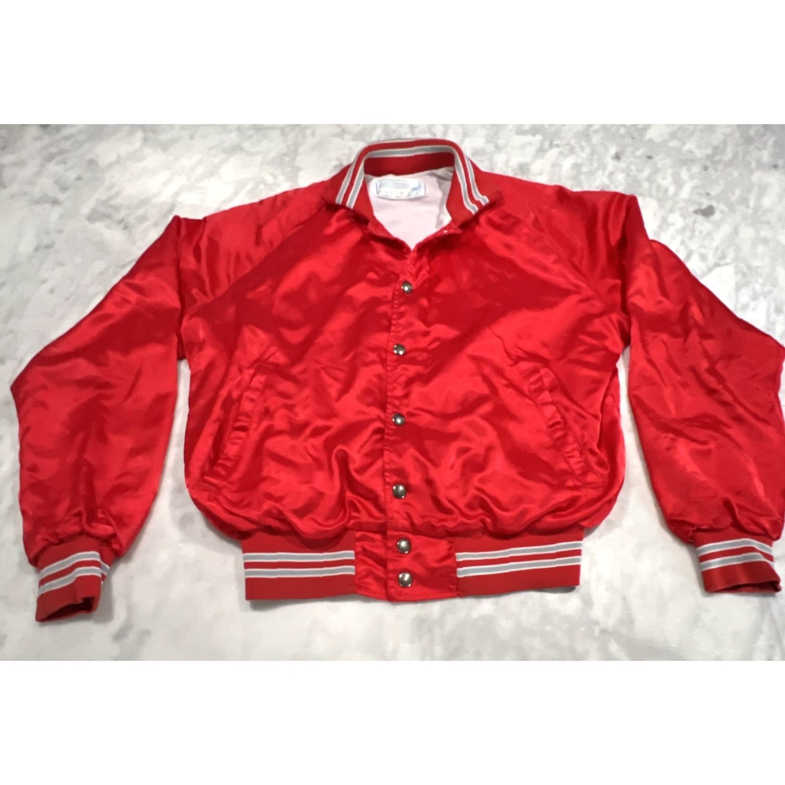 Vintage VINTAGE Capricorn Satin Jacket Men’s M Red Sprint Car Phoenix Racing Association Made USA Size US M / EU 48-50 / 2 - 3 Thumbnail