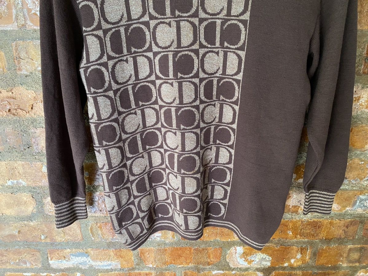 Dior 1990s Cristian Dior CD turtle neck wool jacquard Size M / US 6-8 / IT 42-44 - 4 Thumbnail