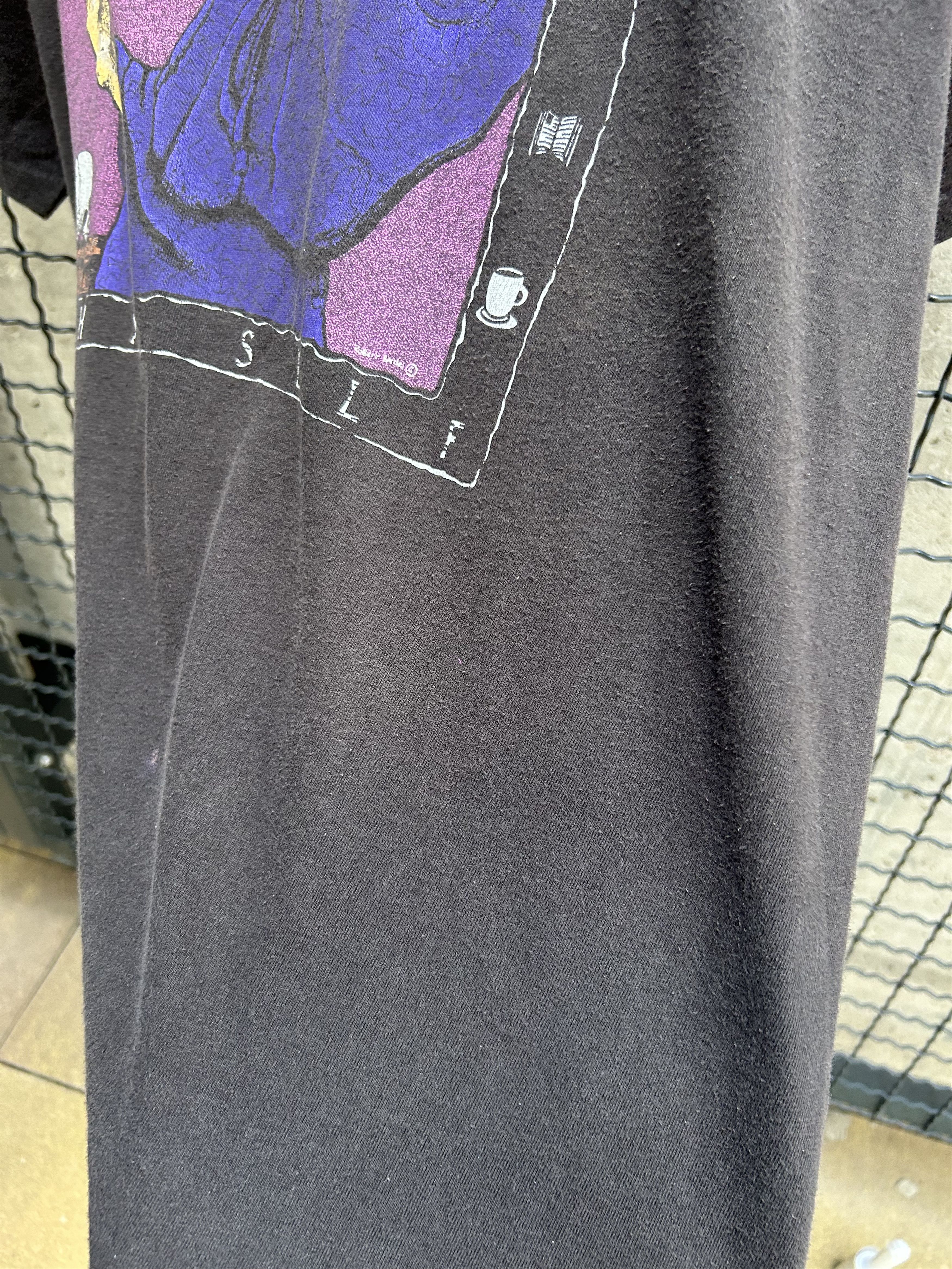 Vintage Vintage 90s Espresso Thy Self Fabric Art Coffee T-shirt Size US XL / EU 56 / 4 - 12 Thumbnail