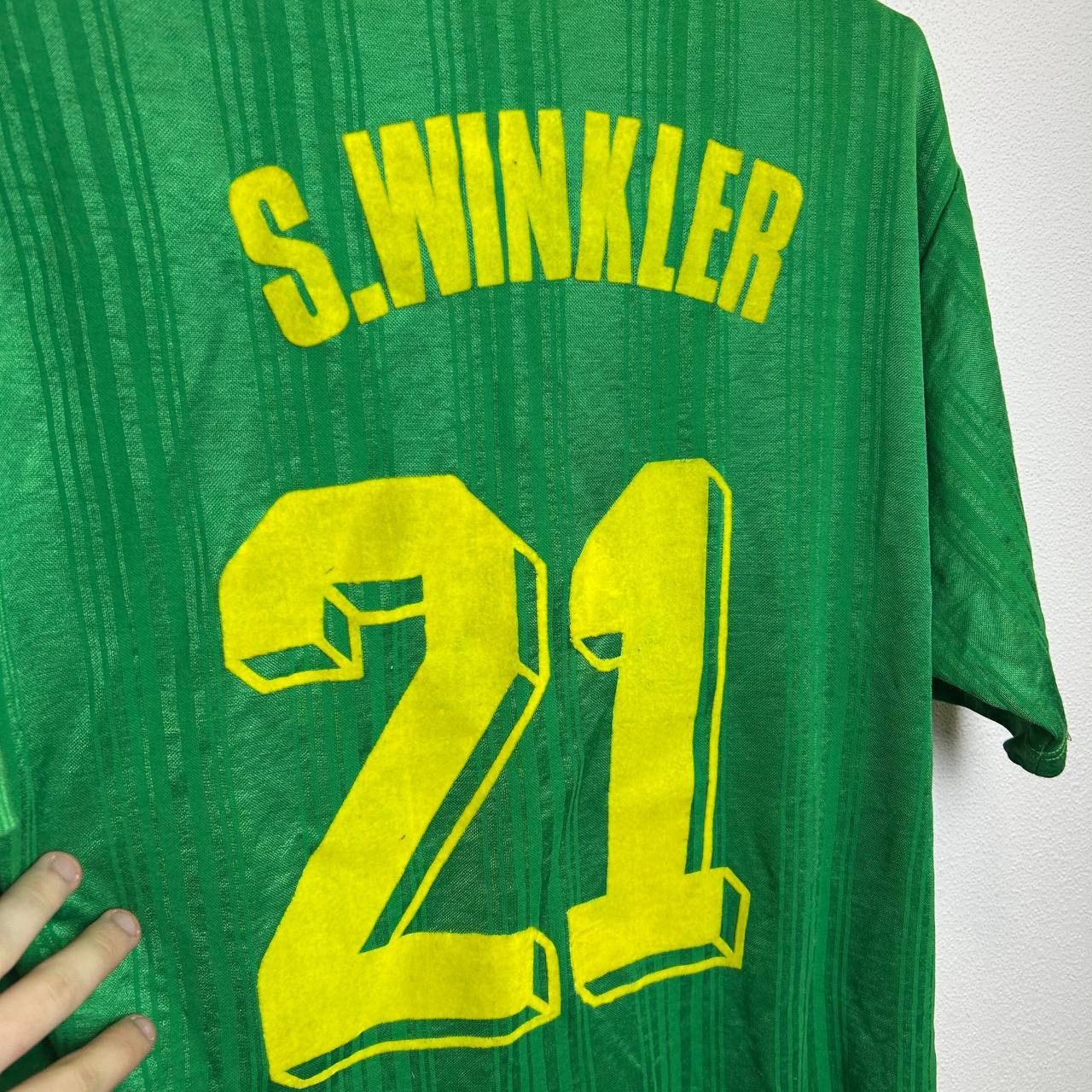Erima Vintage 90s Erima 21 S.Winkler player soccer jersey Size US L / EU 52-54 / 3 - 10 Thumbnail
