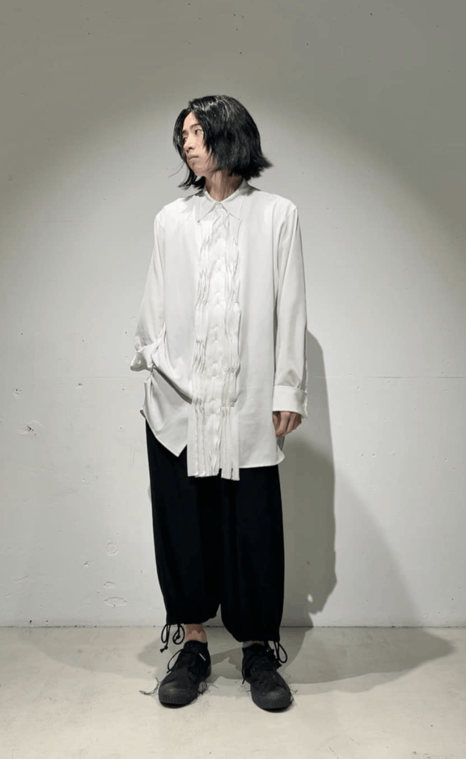 Yohji Yamamoto Yohji Yamamoto Pour Homme - FRILL SHIRT BLOUSE Size US M / EU 48-50 / 2 - 15 Thumbnail
