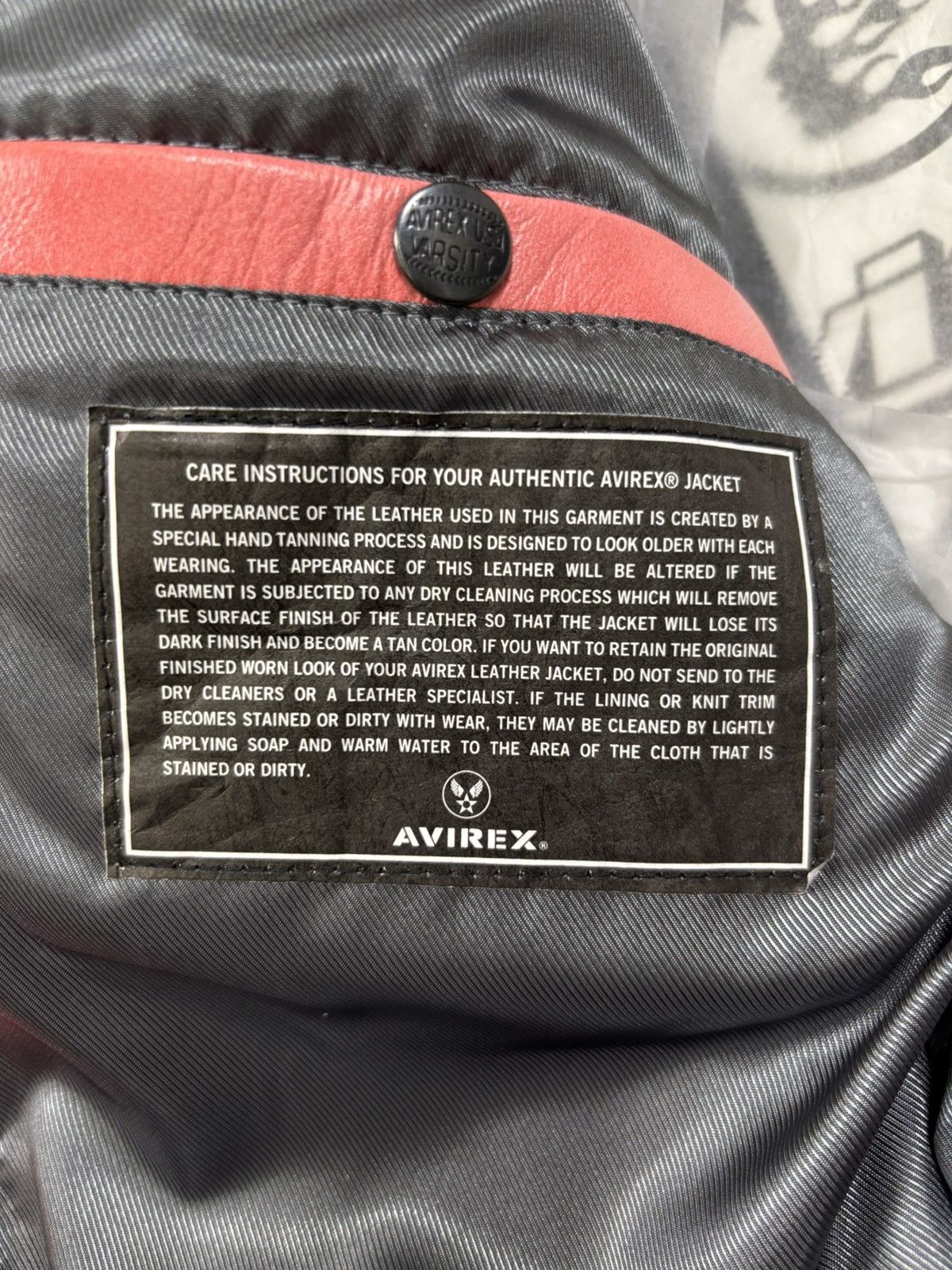 Avirex × HELLSTAR Hellstar x Avirex Jacket, Salvage Red Size US M / EU 48-50 / 2 - 13 Thumbnail