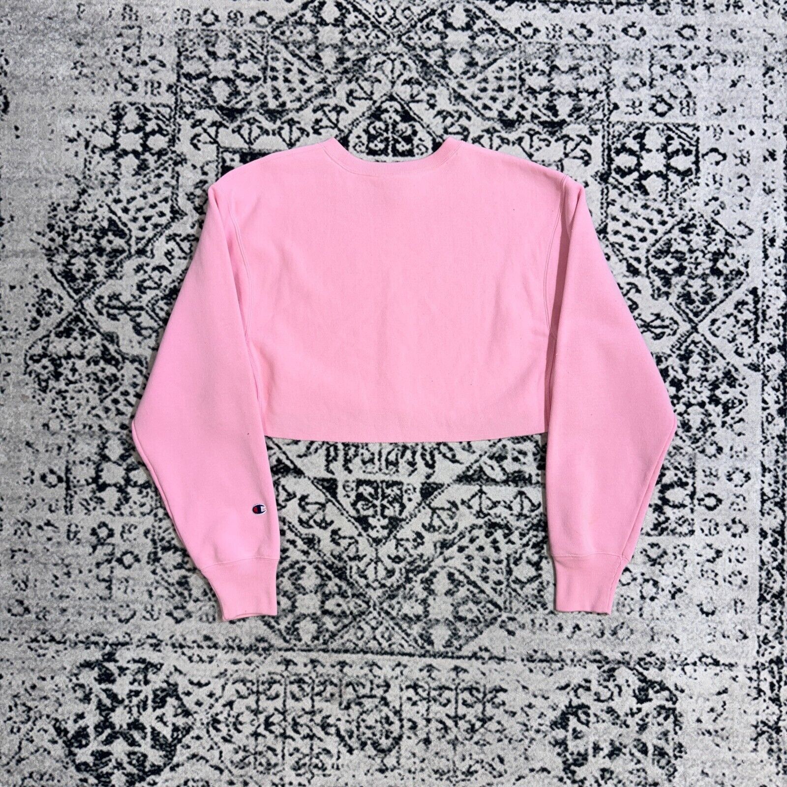 Champion × Vintage Champion Pink Cotton Crewneck Size S Cropped USA Weave Fi Size US S / EU 44-46 / 1 - 8 Thumbnail