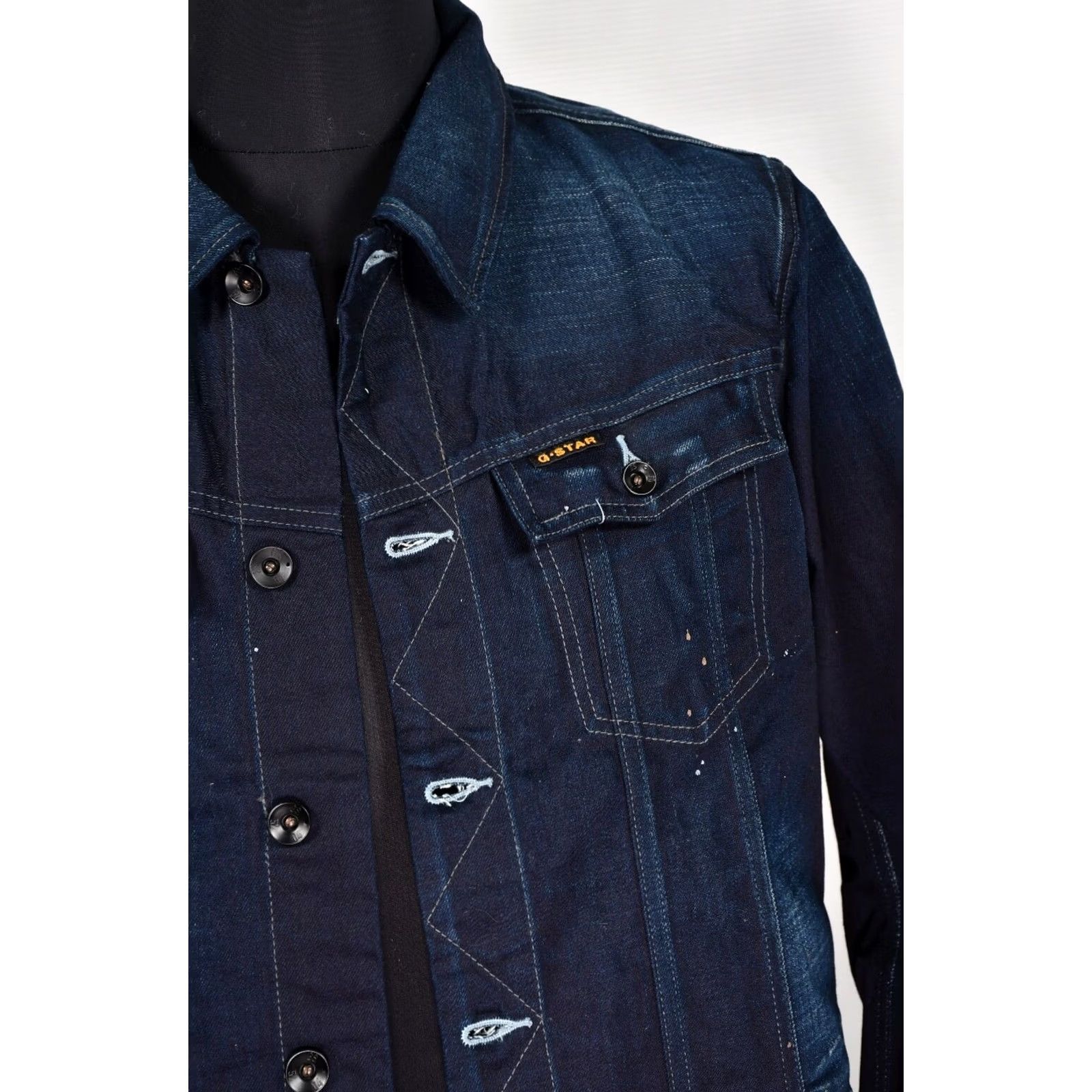 G-Star G-Star Slim Tailor Grit Denim 3D Raw Men's Denim Jacket 2XL Blue Slim 2XL Jacket Mens Denim Size US XXL / EU 58 / 5 - 3 Thumbnail