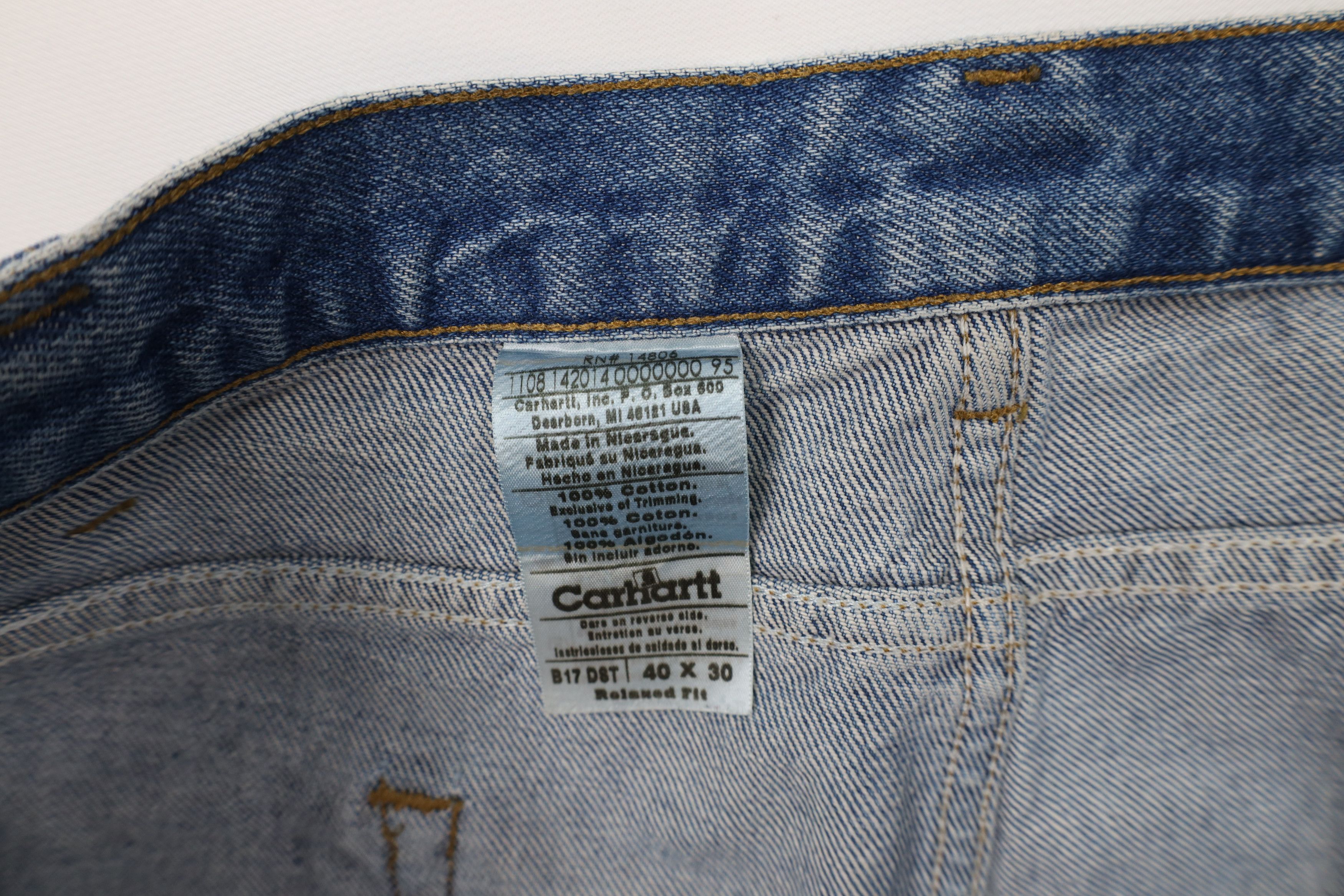 Carhartt Vintage Y2K Carhartt Relaxed Fit Straight Leg Denim Jeans Size US 40 / EU 56 - 9 Thumbnail