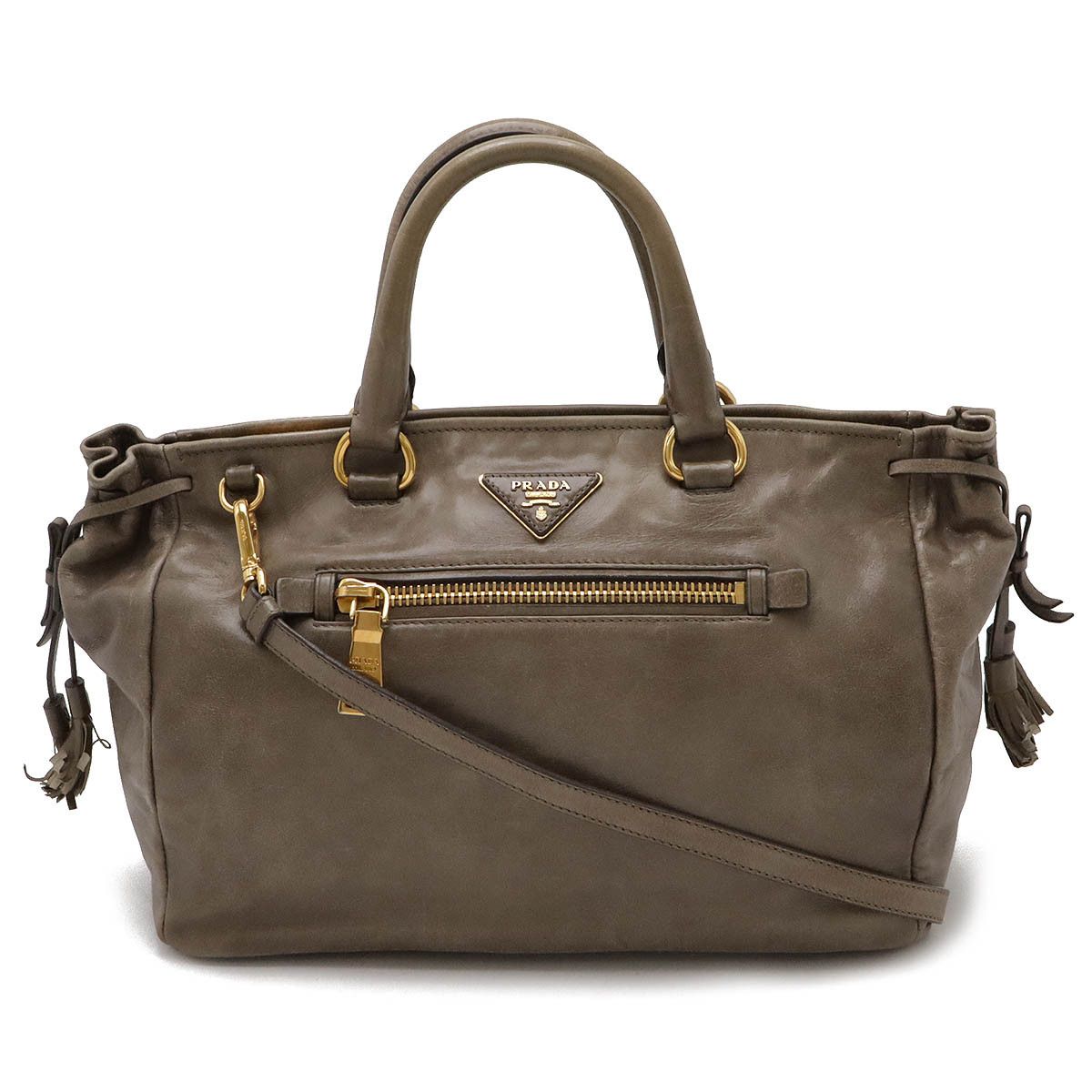 Prada Prada Prada Leather Tassel Fringe Handbag BN1921 Leather Handbag BN1921 in Great Condition Size ONE SIZE - 1 Thumbnail