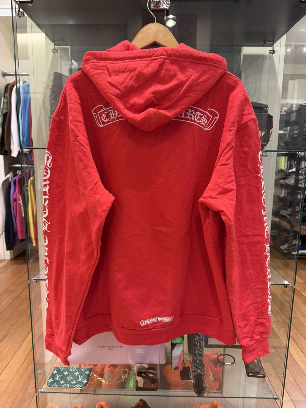 Chrome Hearts Chrome Hearts Scroll Hoodie - Red Size US L / EU 52-54 / 3 - 2 Thumbnail