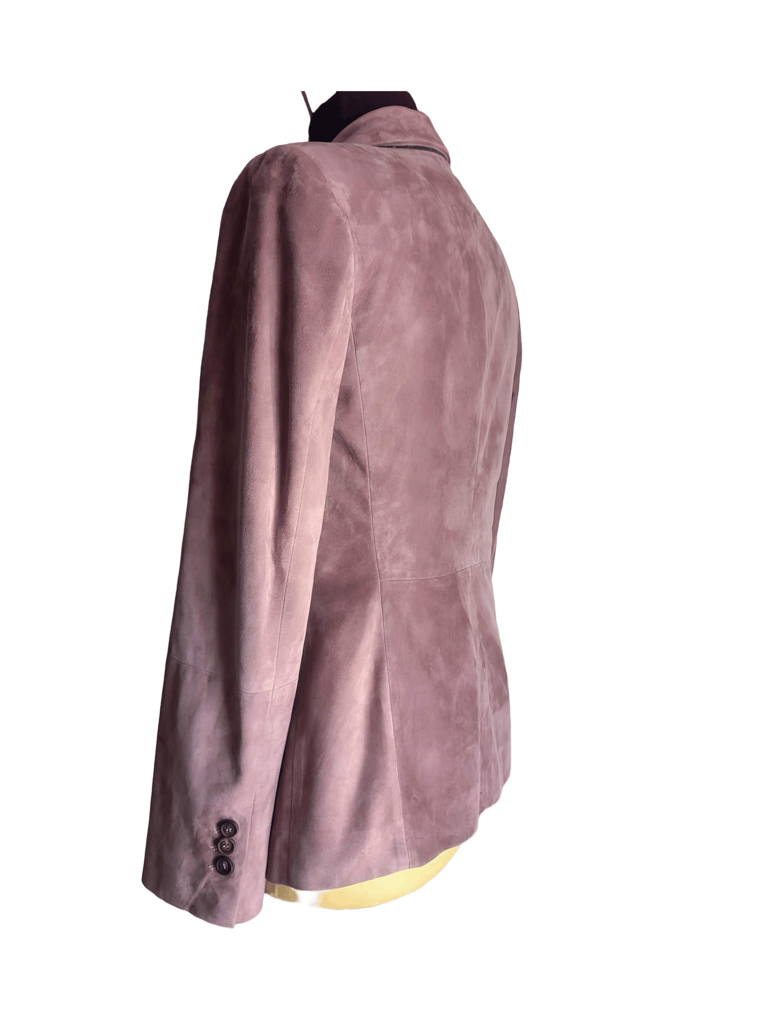 Brunello Cucinelli Brunello Cucinelli Suede Leather Blazer Jacket IT 42 Size M / US 6-8 / IT 42-44 - 3 Thumbnail