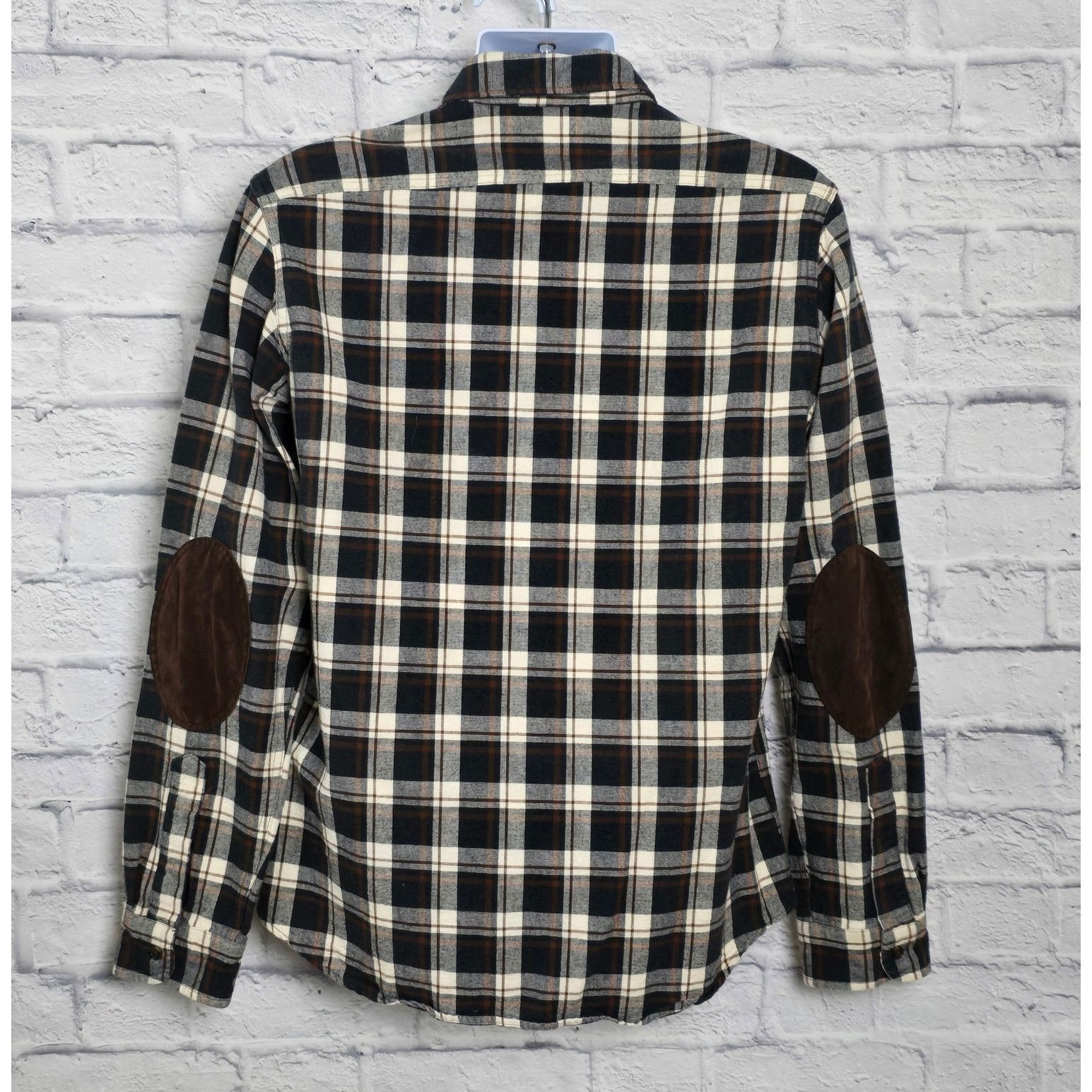 J.Crew J. Crew Mercantile Shirt Medium Brown Flannel Elbow Patches Size US M / EU 48-50 / 2 - 2 Thumbnail