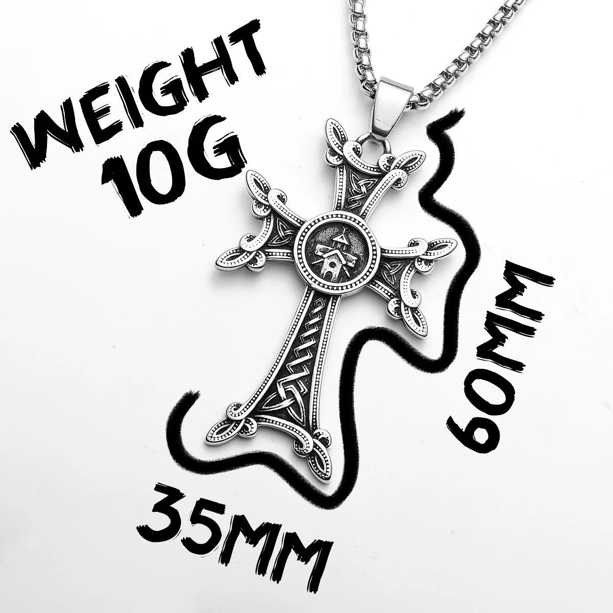 Other Celtic Knot Cross Pendant Accessories Necklace Gifts For Him Size ONE SIZE - 6 Thumbnail