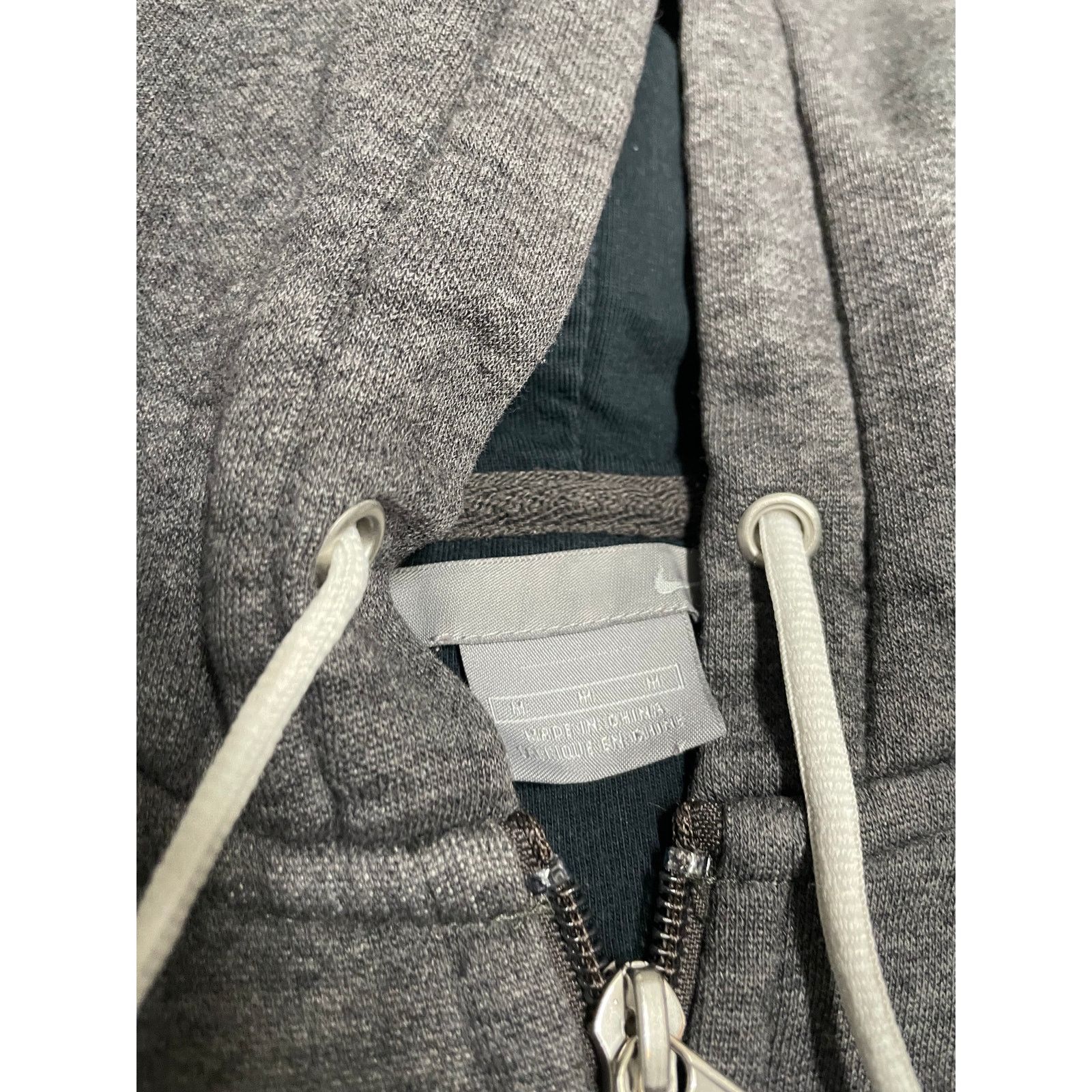 Nike × Vintage Vintage Y2K Nike Full Zip Gray Hoodie Sz M Size US M / EU 48-50 / 2 - 2 Thumbnail