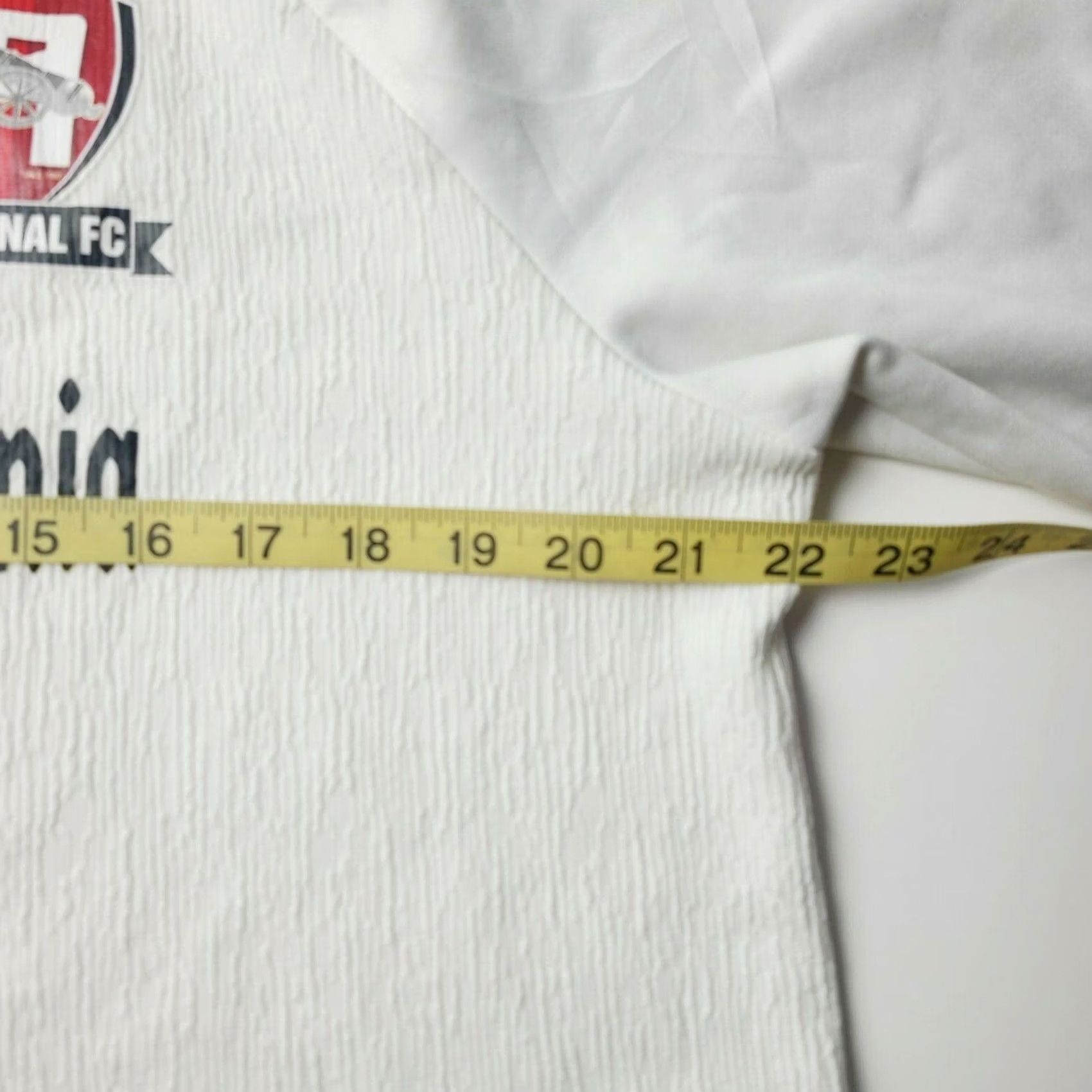 Nike Nike Arsenal FC Mens Large White 1/4 Zip Pullover Sweatshirt Sporting California Mens L White Arsenal FC Nike Shirt Classic Casual Sweatshirt Size US L / EU 52-54 / 3 - 6 Thumbnail