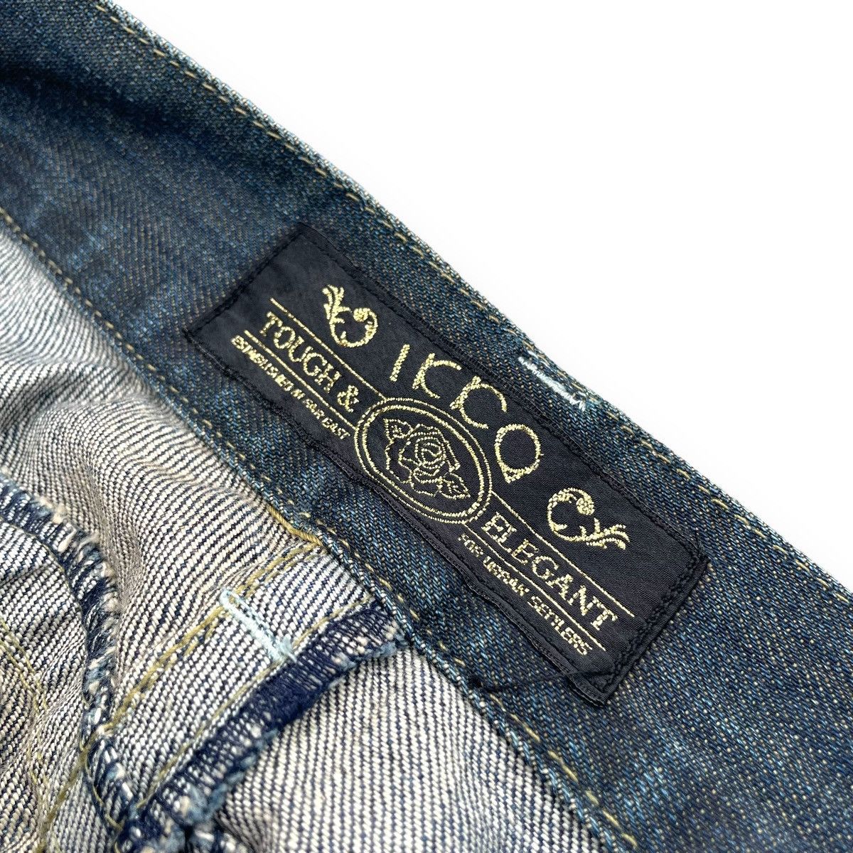 If Six Was Nine 🇯🇵 AMARANTINE "9 POCKETS" WASHED FlARE DENIM PANTS Size US 30 / EU 46 - 7 Thumbnail