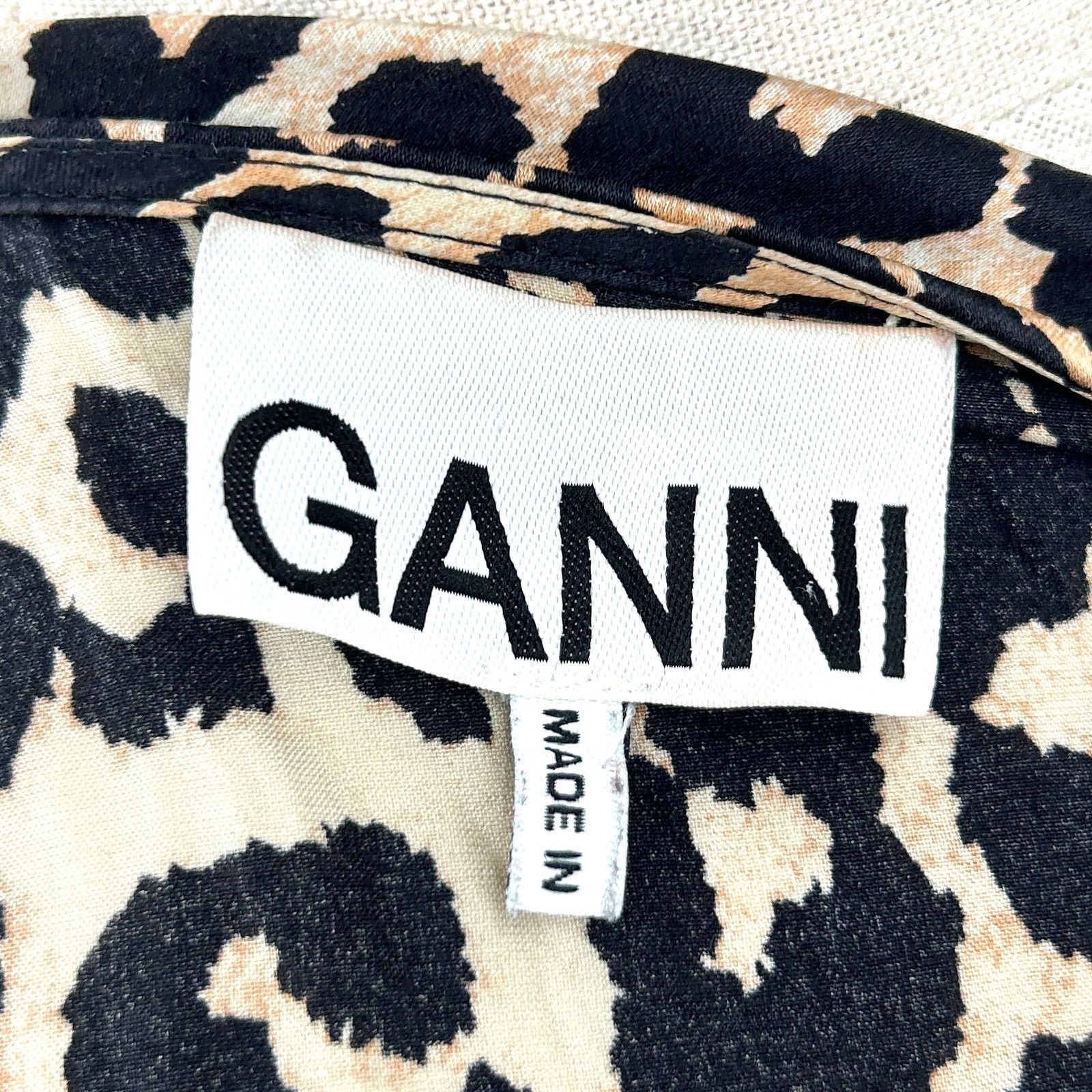 Ganni Ganni Silk Leopard Print Long Sleeve V-Neck Wrap Maxi Dress Size XS / US 0-2 / IT 36-38 - 7 Thumbnail