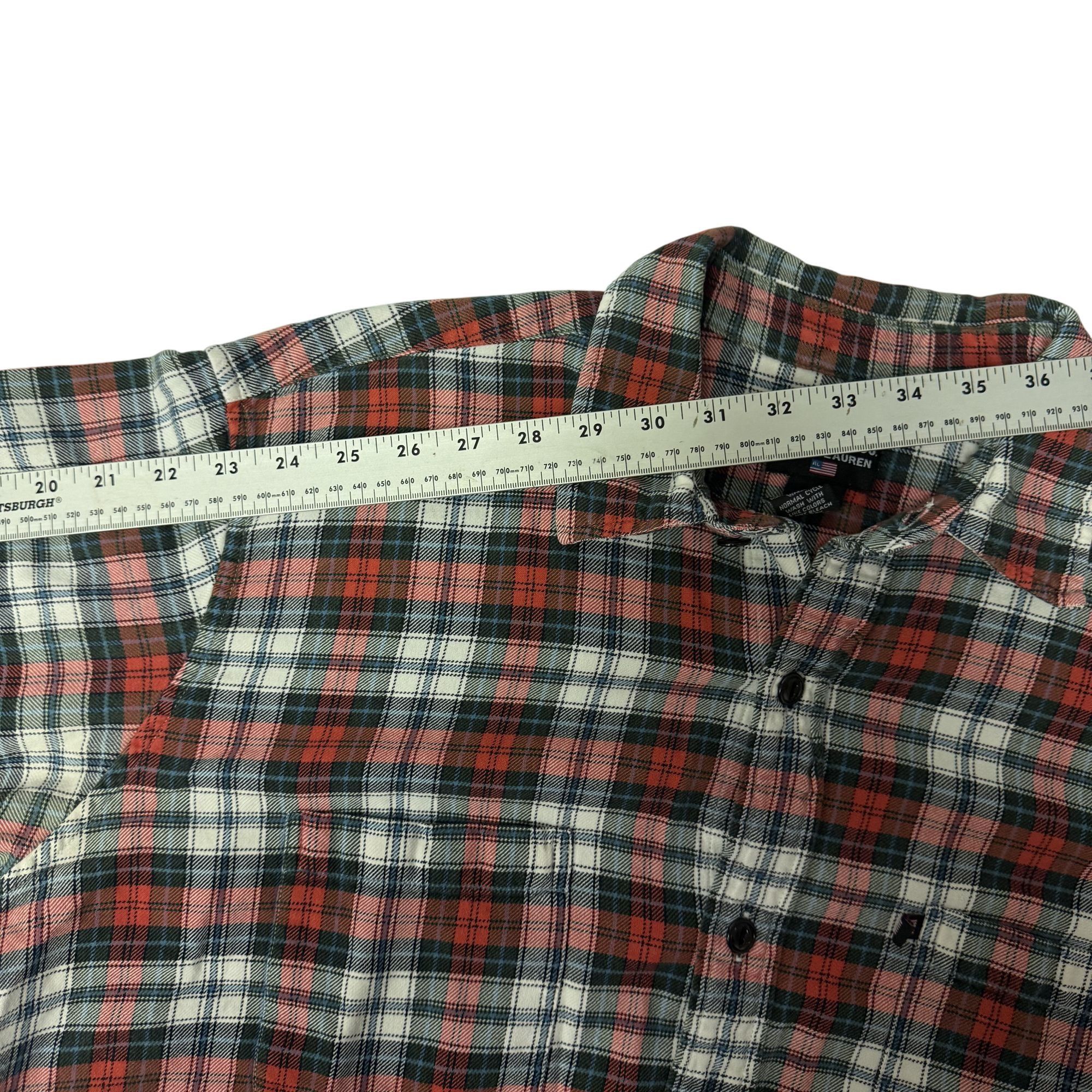Ralph Lauren 90's Y2K Ralph Lauren Red Blue Shadow Plaid POLO Size US L / EU 52-54 / 3 - 7 Thumbnail