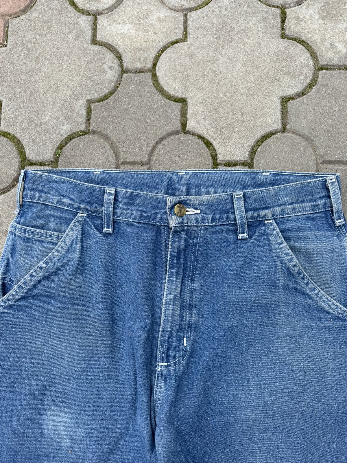 Carhartt × Carhartt Wip × Vintage Vintage Distressed Carhartt Carpenter Work Pant USA Size US 32 / EU 48 - 6 Thumbnail