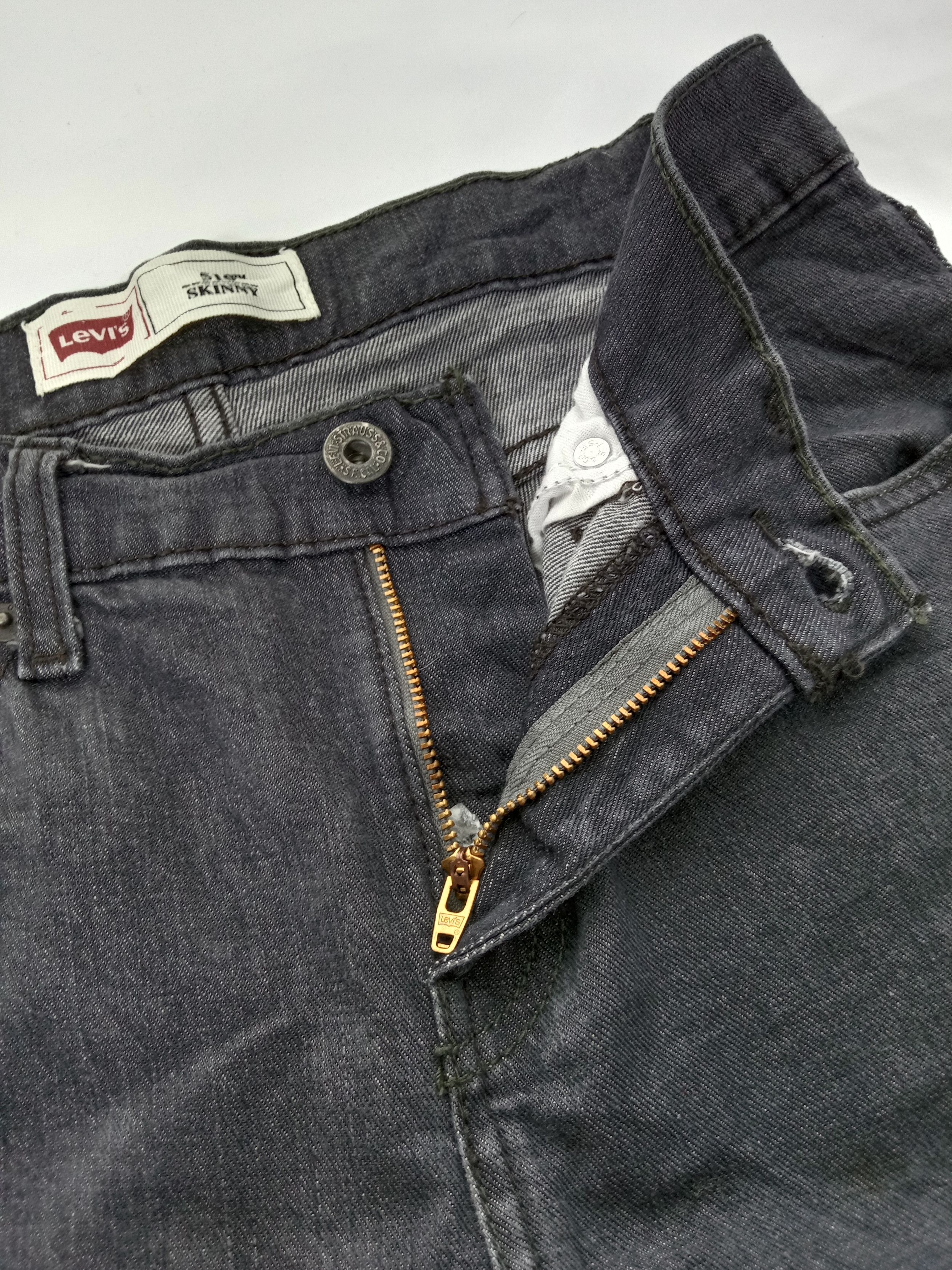 Levi's Vintage Levi's 510 Skinny Jeans Faded Black Denim Size 29" - 9 Thumbnail