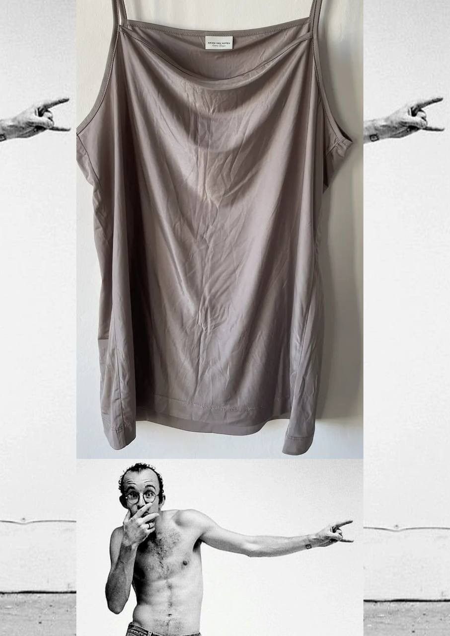 Dries Van Noten Taupe cowl neck tank top Size US M / EU 48-50 / 2 - 2 Thumbnail