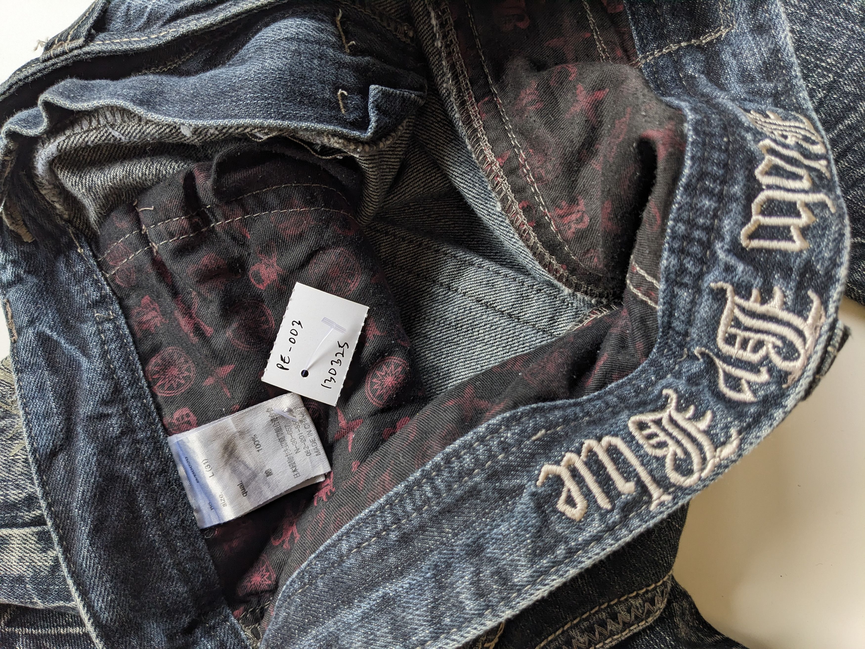 Japanese Brand Blow by Blue thunder clawmark like Hysteric Glamour jeans Size US 34 / EU 50 - 10 Thumbnail