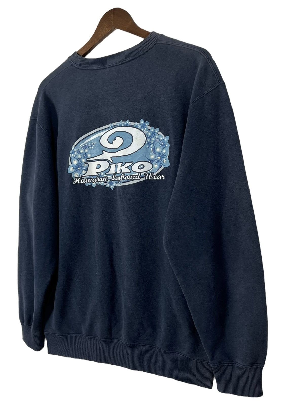 Quiksilver 90s Vintage Piko Longboard Skate Surf Crew Neck Size US L / EU 52-54 / 3 - 4 Thumbnail