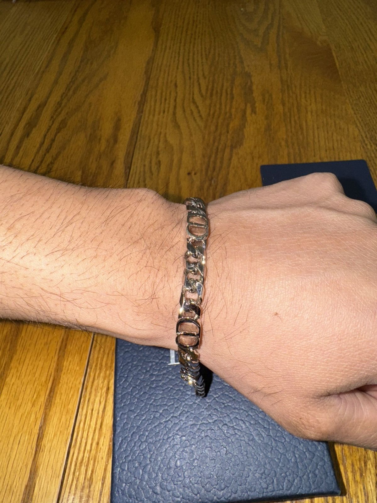 Christian Dior Monsieur CD Icon Thin Chain Link Bracelet Size ONE SIZE - 4 Thumbnail