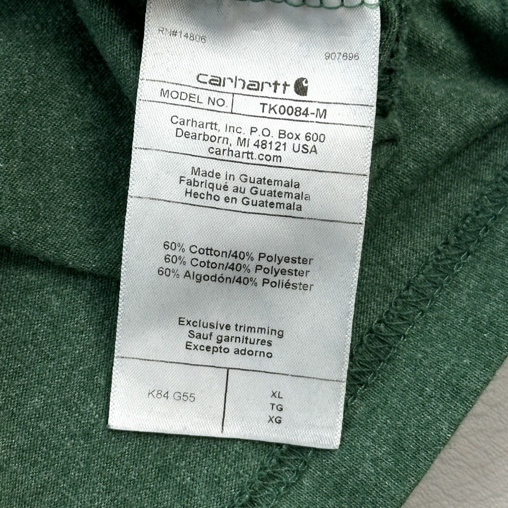 Carhartt Carhartt Shirt Mens XL North Woods Heather Loose Fit Henley Pocket Tee Work Wear Shirt Mens XL North Woods Heather Size US XL / EU 56 / 4 - 6 Thumbnail
