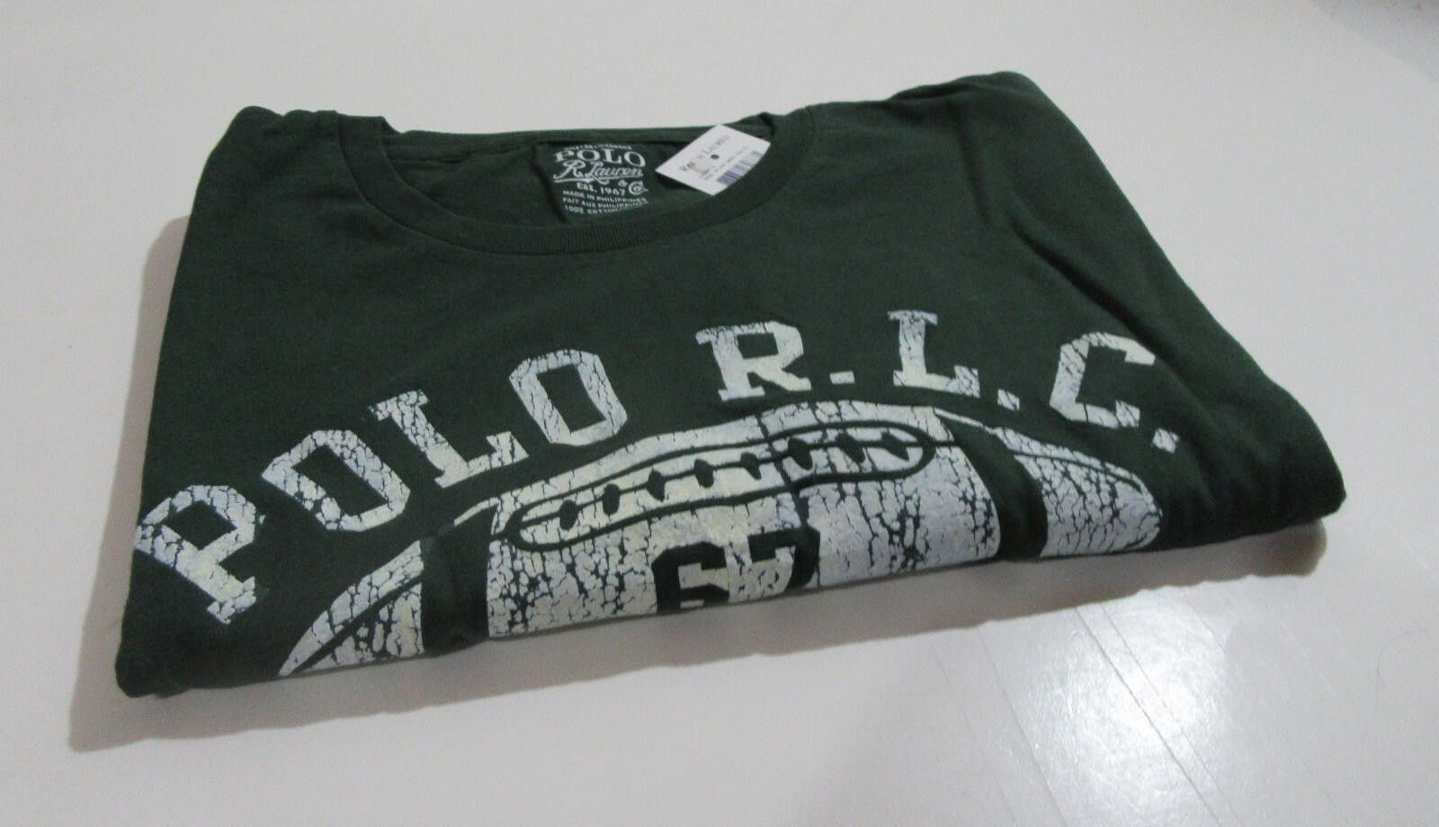 Polo Ralph Lauren Polo Ralph Lauren Mens Football T-Shirt Pine Green Size S Size US S / EU 44-46 / 1 - 4 Thumbnail
