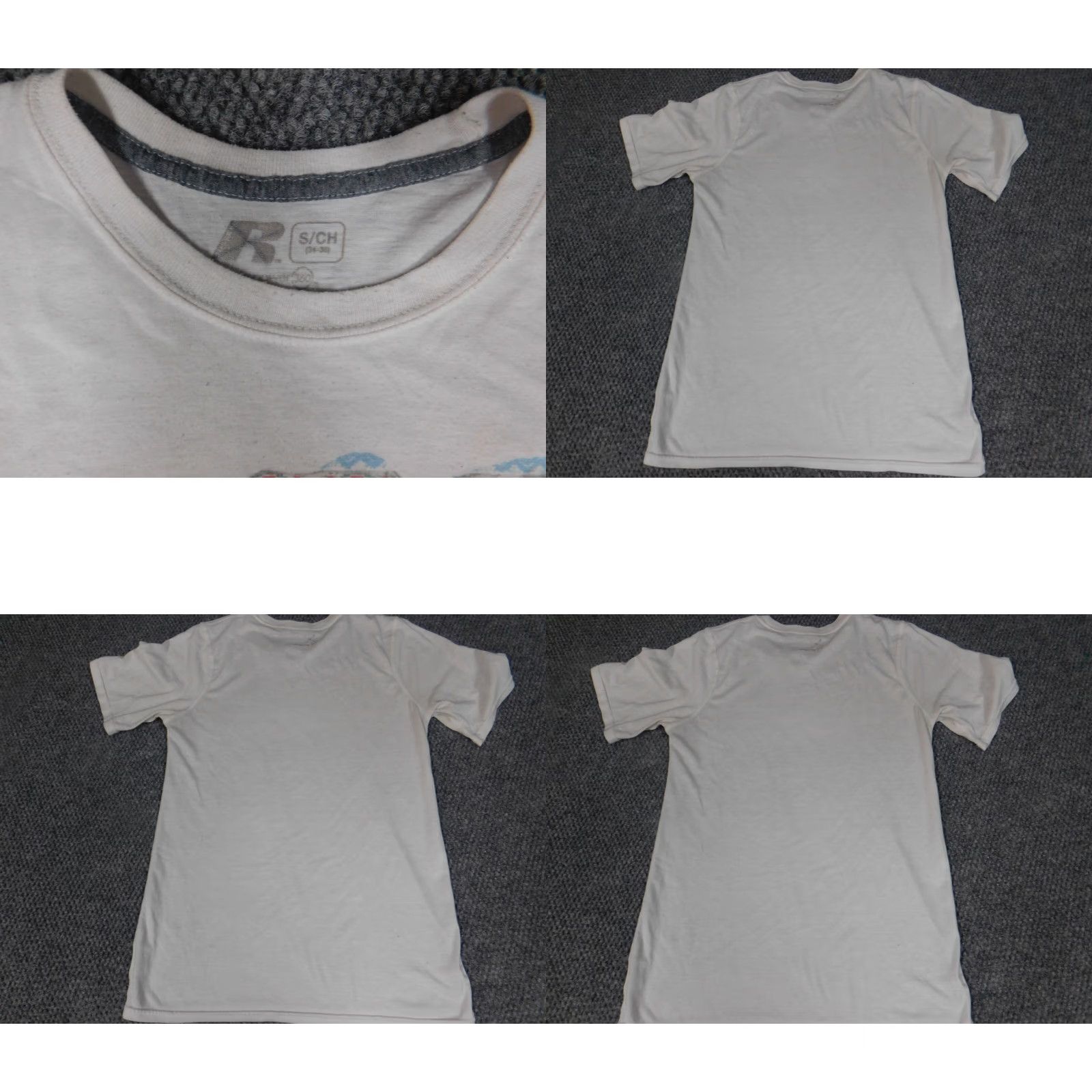 Vintage Russell Mens Shirt Small White elephant stretch graphic Shirt Slim Cotton Spandex Crew Neck Short Sleeve Logo Graphic Classic Mens Size US S / EU 44-46 / 1 - 8 Thumbnail