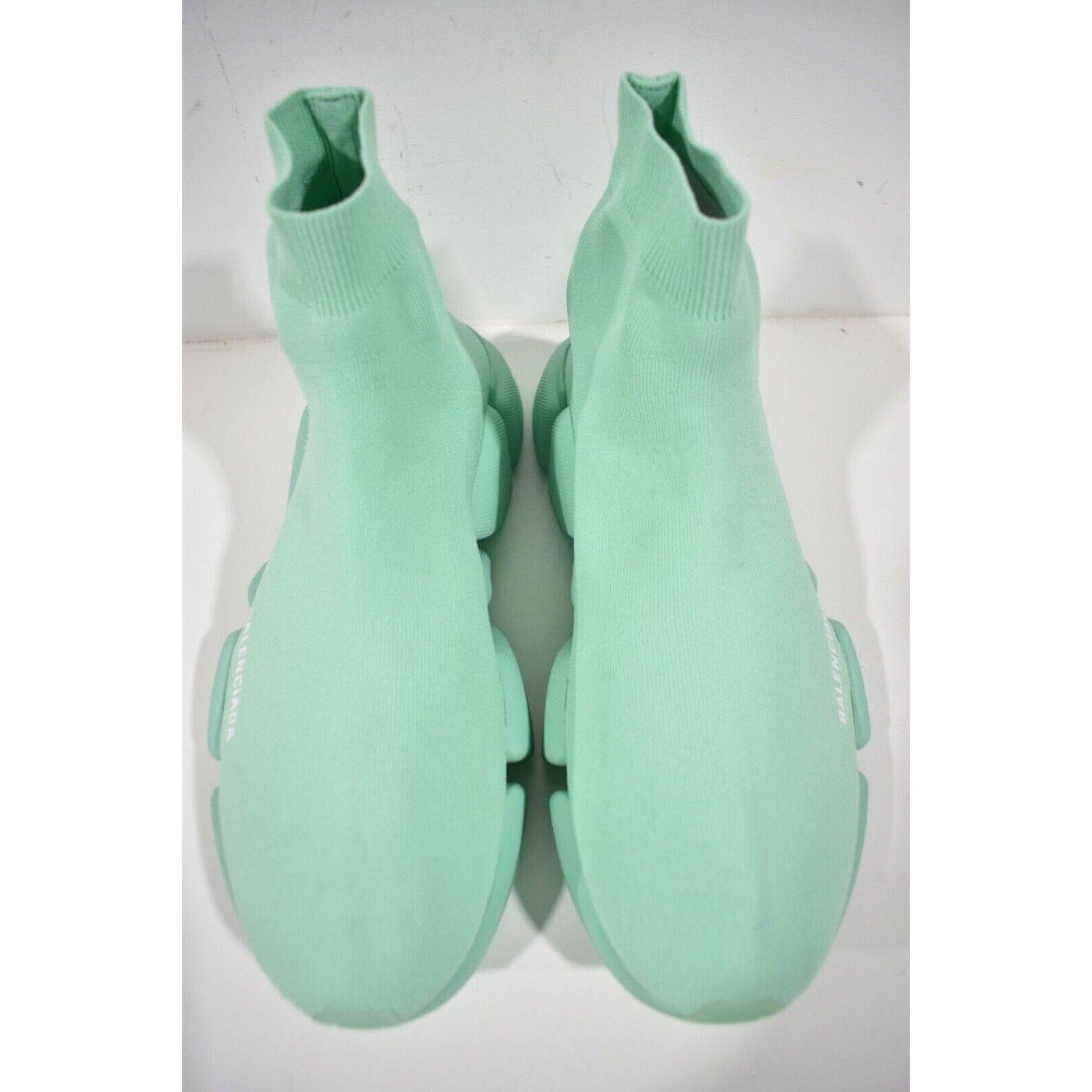 Balenciaga Balenciaga Mens Speed 2.0 Sock Mint Green High Top Size US 12 / EU 45 - 7 Thumbnail