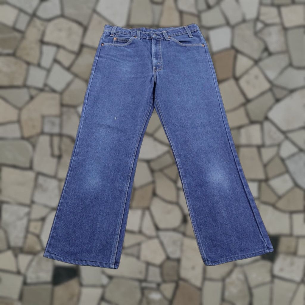 Levi's VINTAGE Levi's Jeans Mens 34x28 Bootcut Blue Denim Orange Tab 20516 0914 Faded 70s 80s Shirt/N/A? Size US 34 / EU 50 - 1 Thumbnail