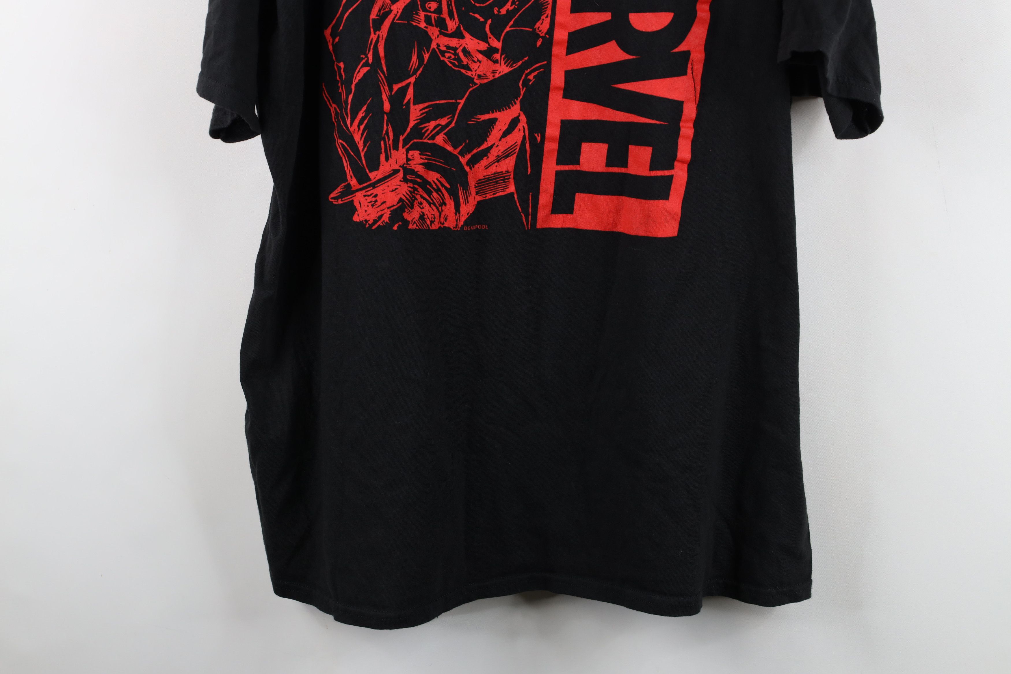 Vintage Marvel Comics x LRG Spell Out Deadpool T-Shirt Black Size US XXL / EU 58 / 5 - 3 Thumbnail
