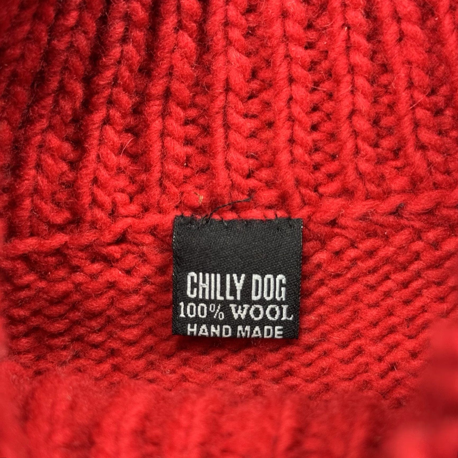 Vintage VINTAGE CHILLY DOG HAND KNIT RED NORDIC FAIR ISLE SWEATER Adult L/XL Heavy High Neck Pullover Mens Size US L / EU 52-54 / 3 - 3 Thumbnail