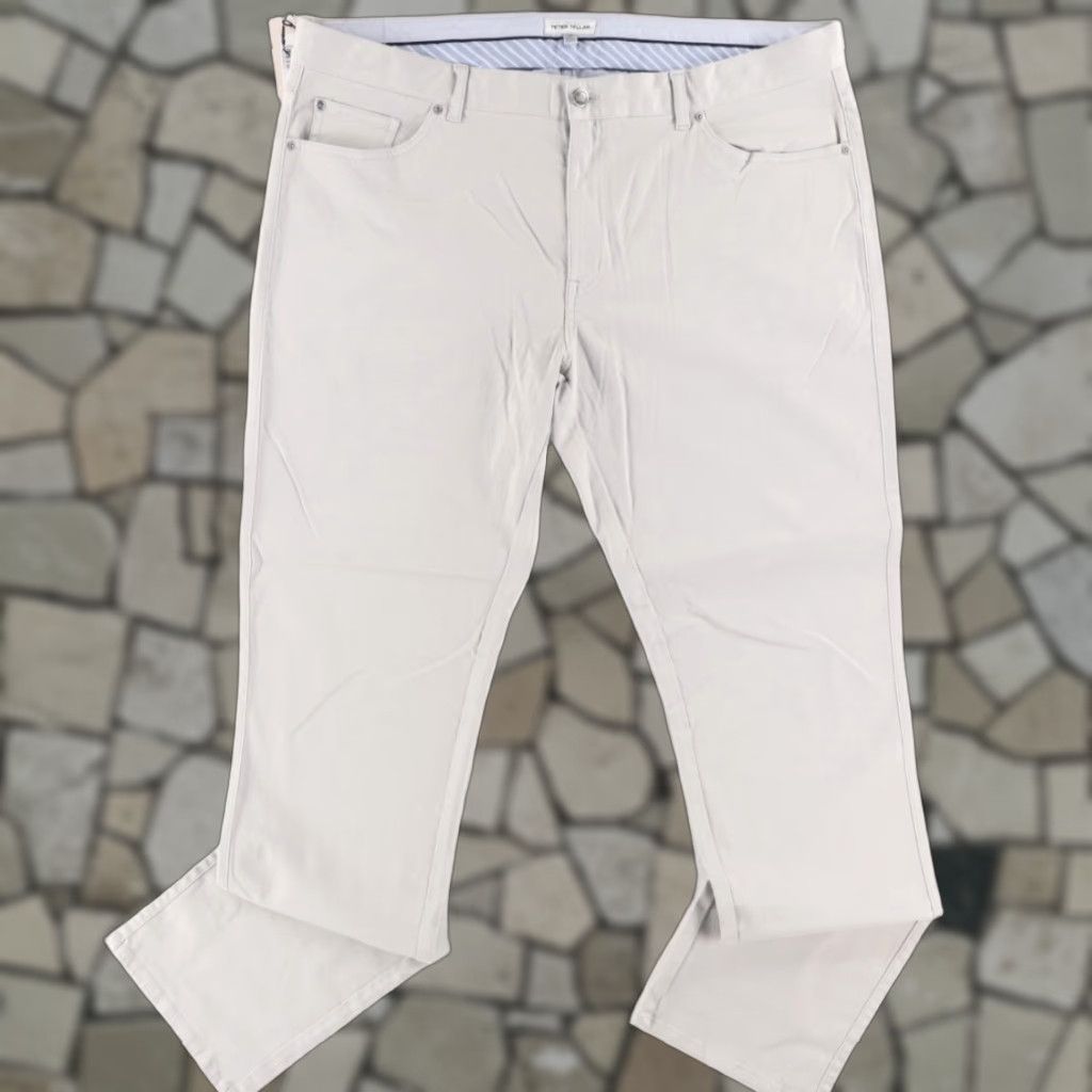 Peter Millar Peter Millar Stretch Ultimate Sateen 5 Pocket Pants Chino British Khaki Men 40 Slim Size US 40 / EU 56 - 1 Thumbnail